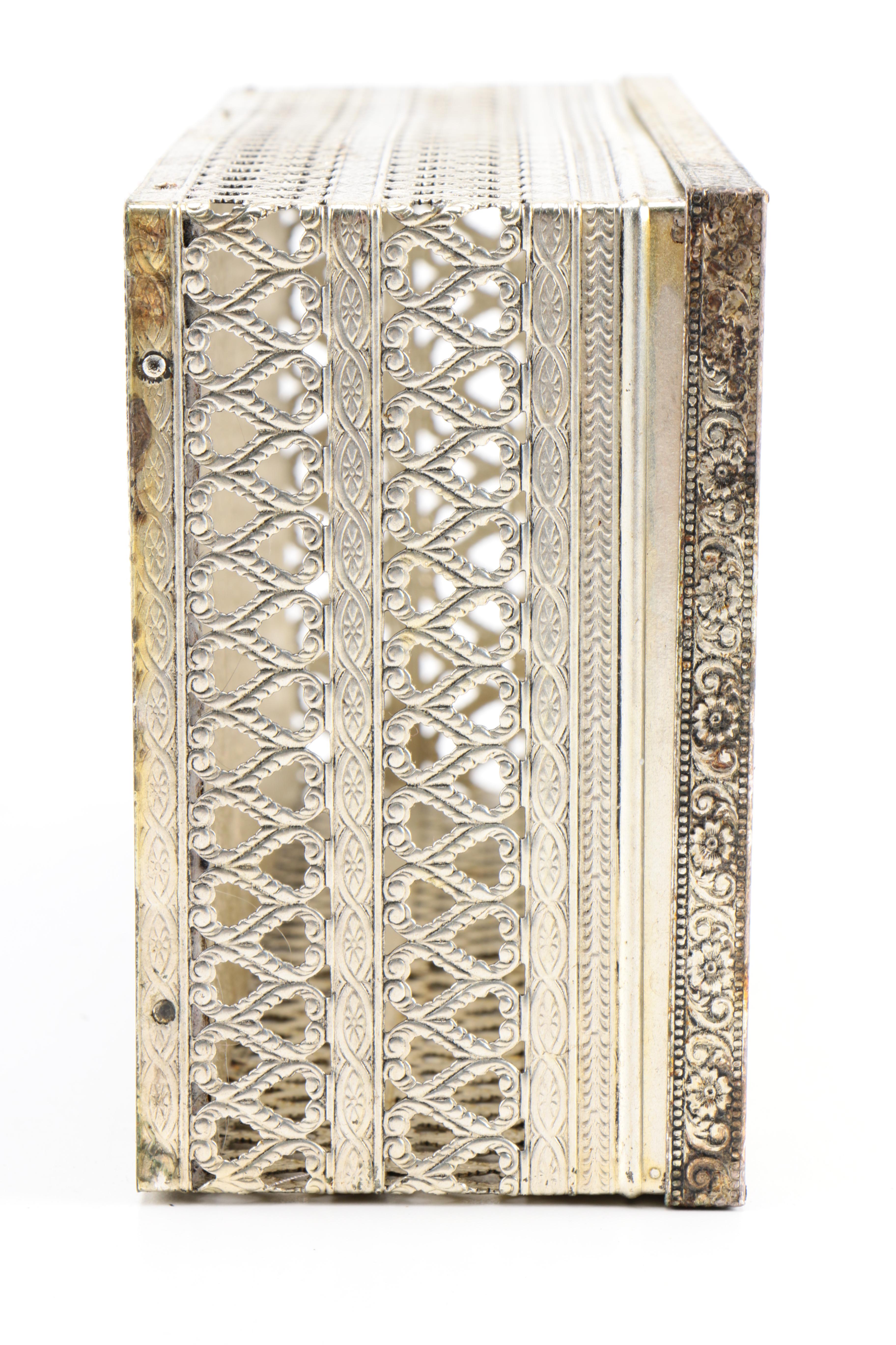 Collection of Vintage Silver Plated Vanity Decor