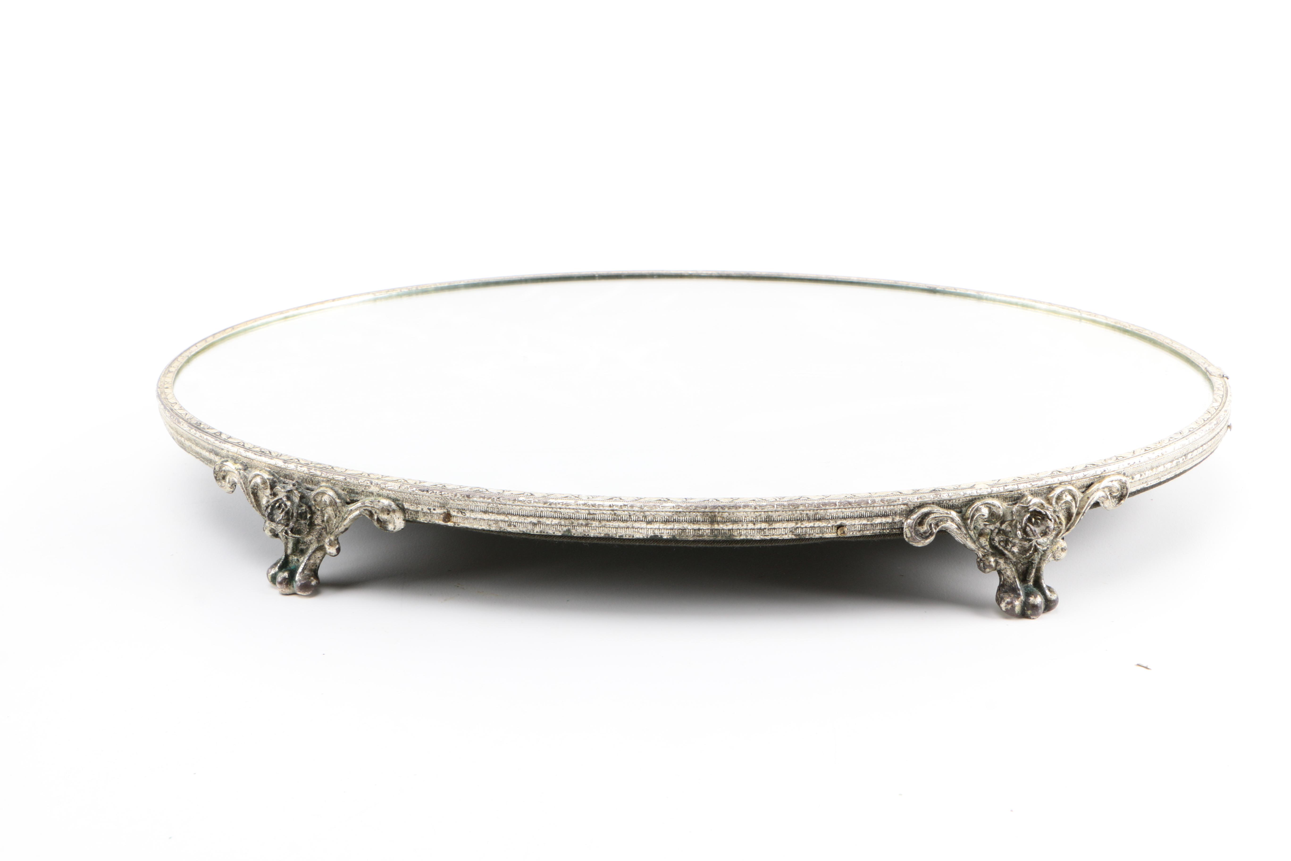 Collection of Vintage Silver Plated Vanity Decor