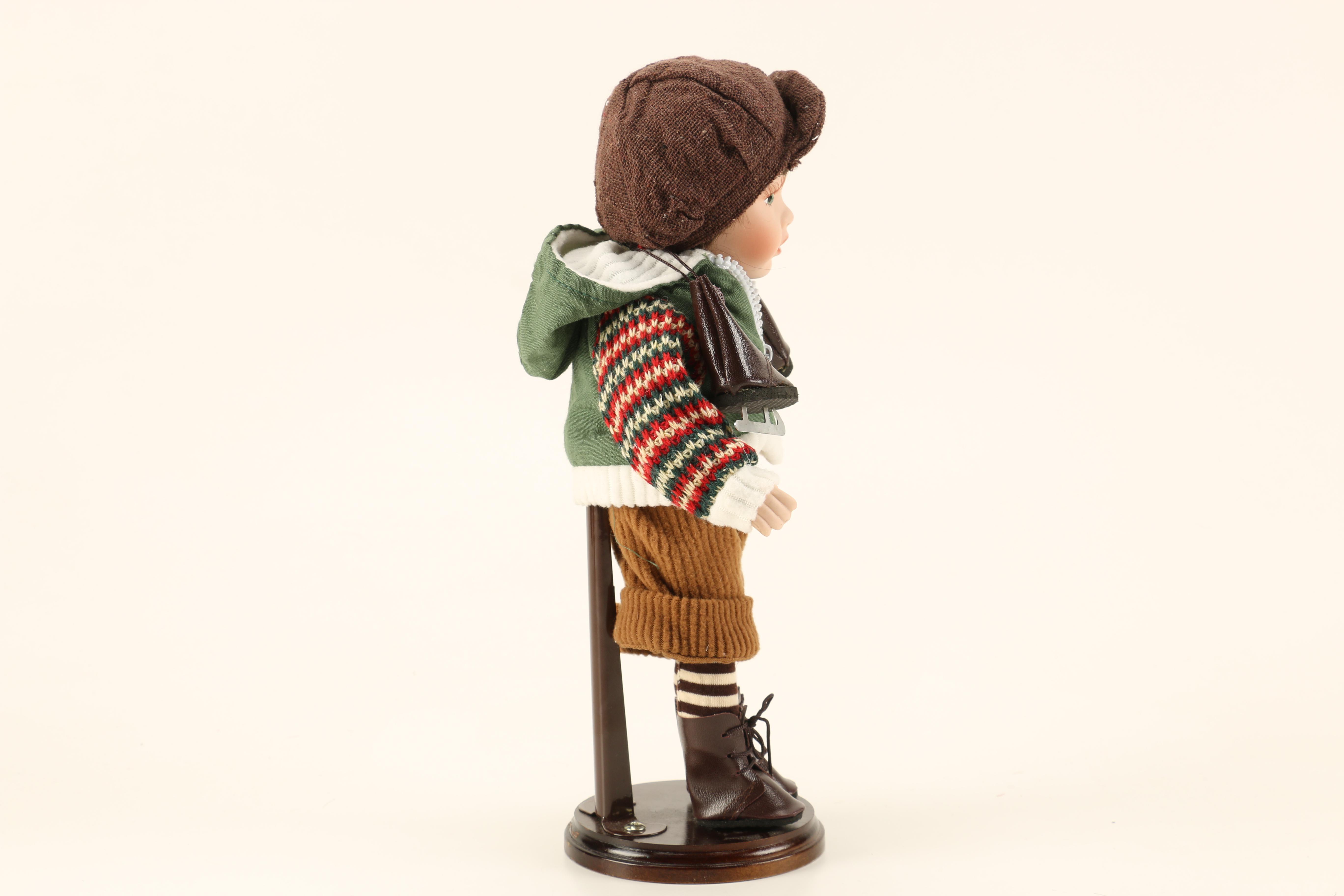 Pair of Porcleain Ice Skater Dolls