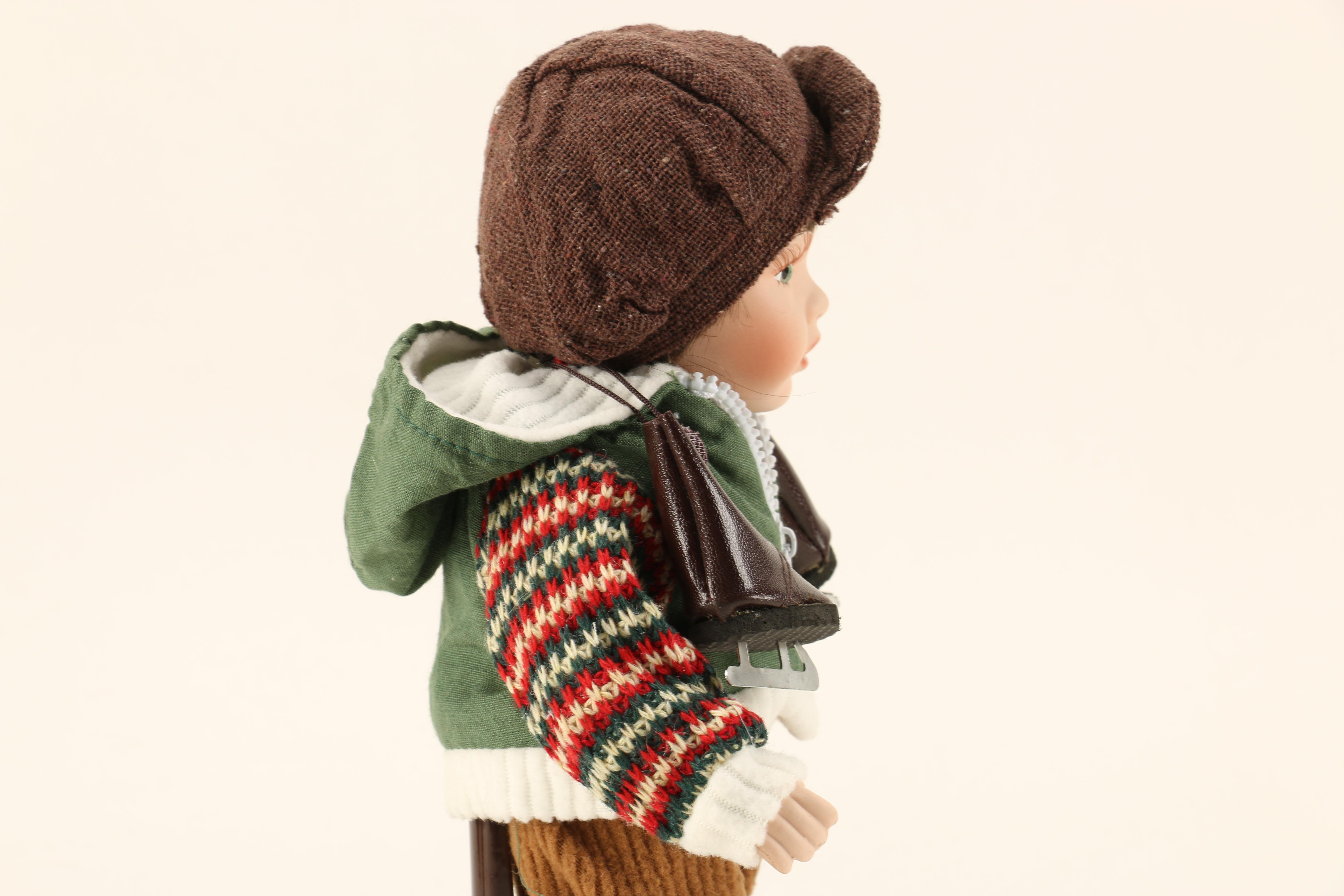 Pair of Porcleain Ice Skater Dolls