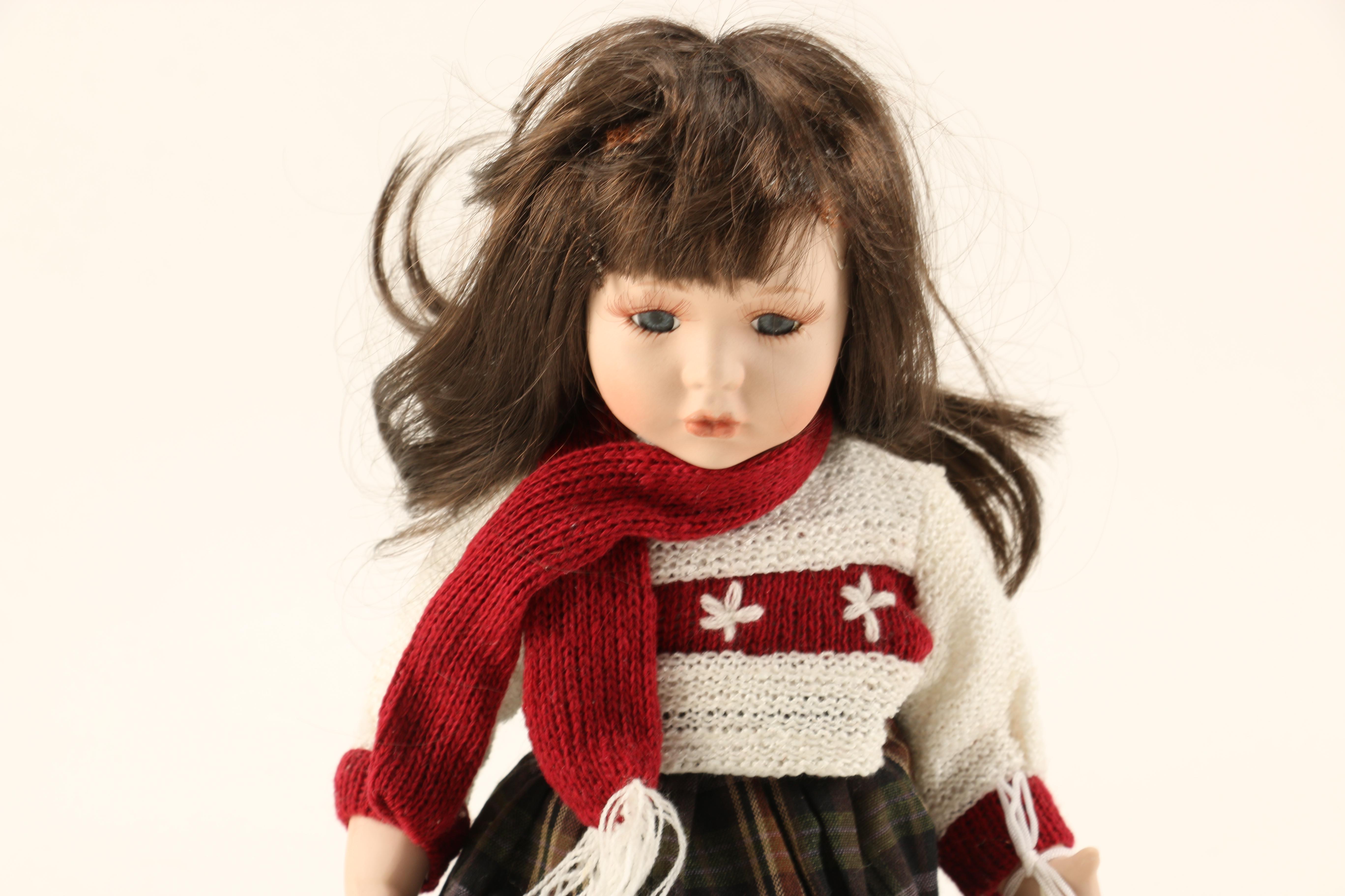 Pair of Porcleain Ice Skater Dolls