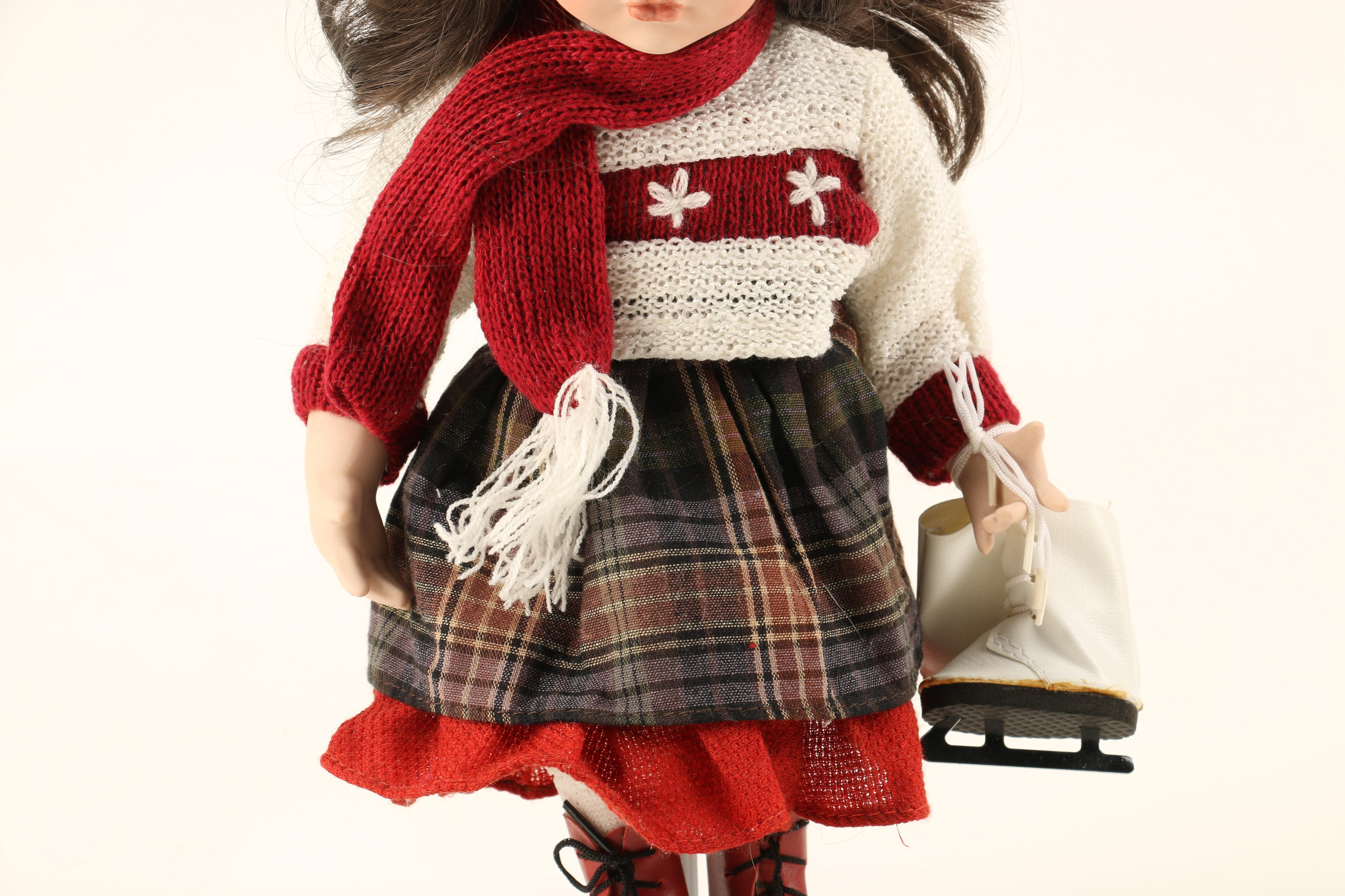 Pair of Porcleain Ice Skater Dolls