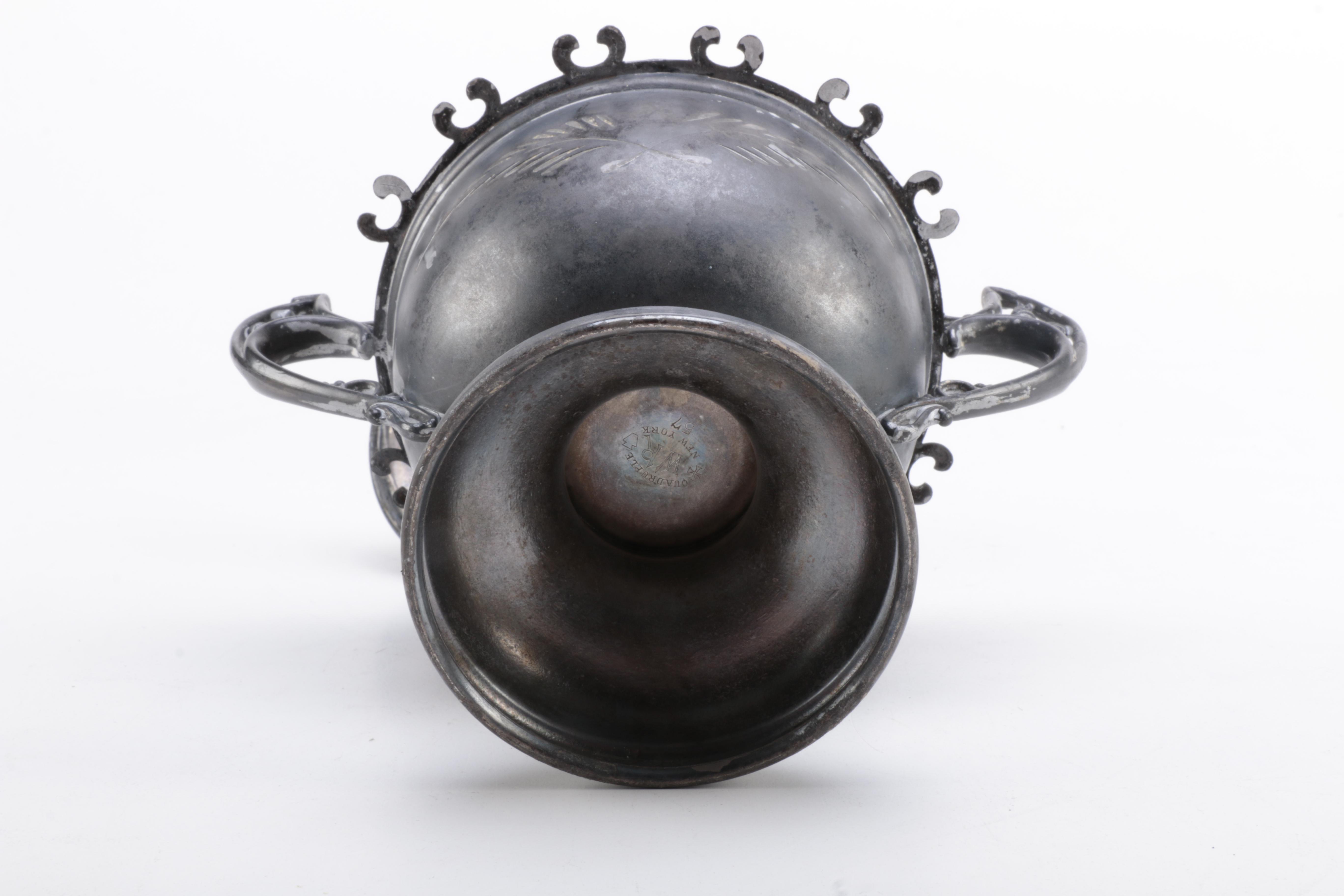 Early 20th Century William A Rogers Quadruple Plate Spooner