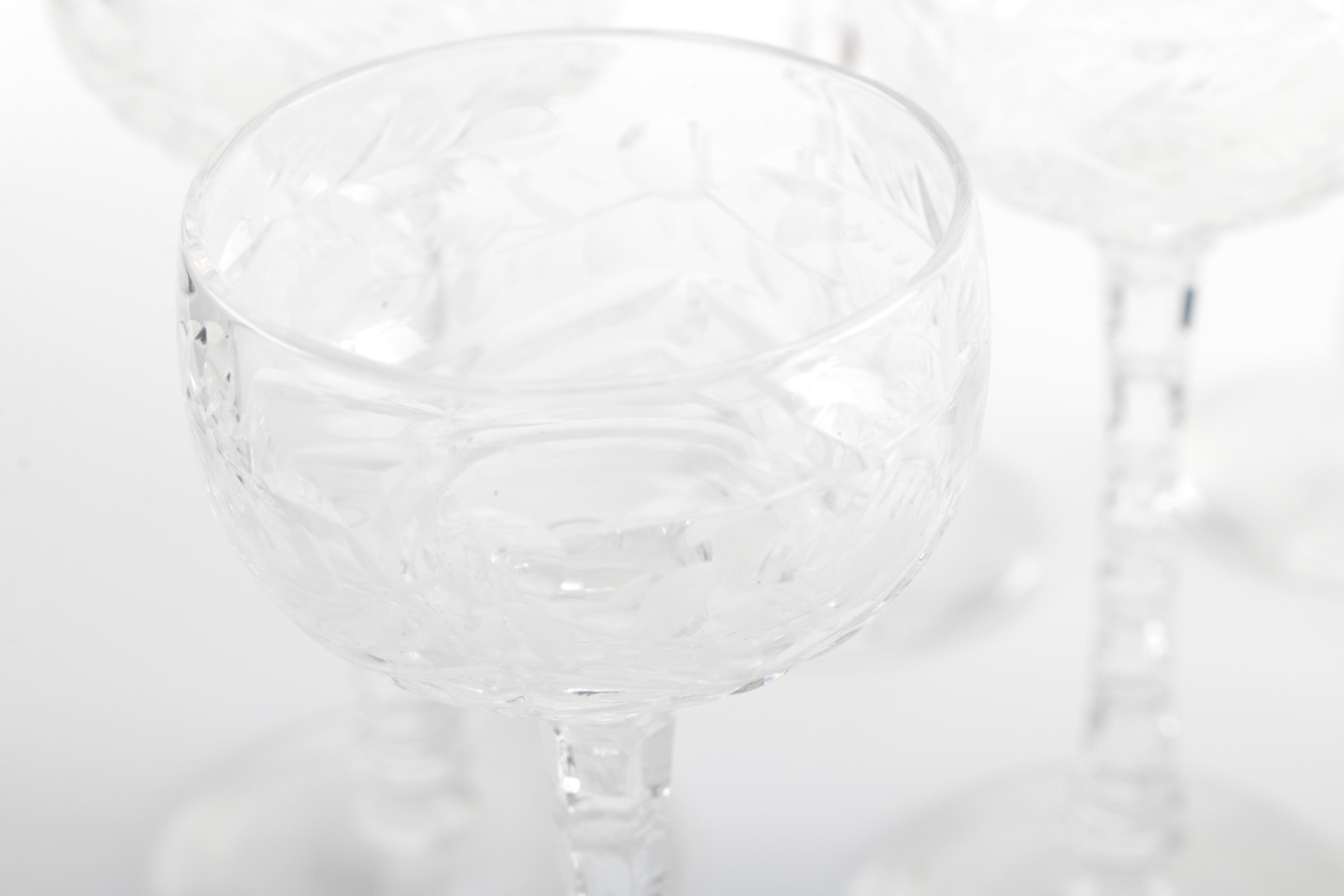 Etched Cordial Glasses