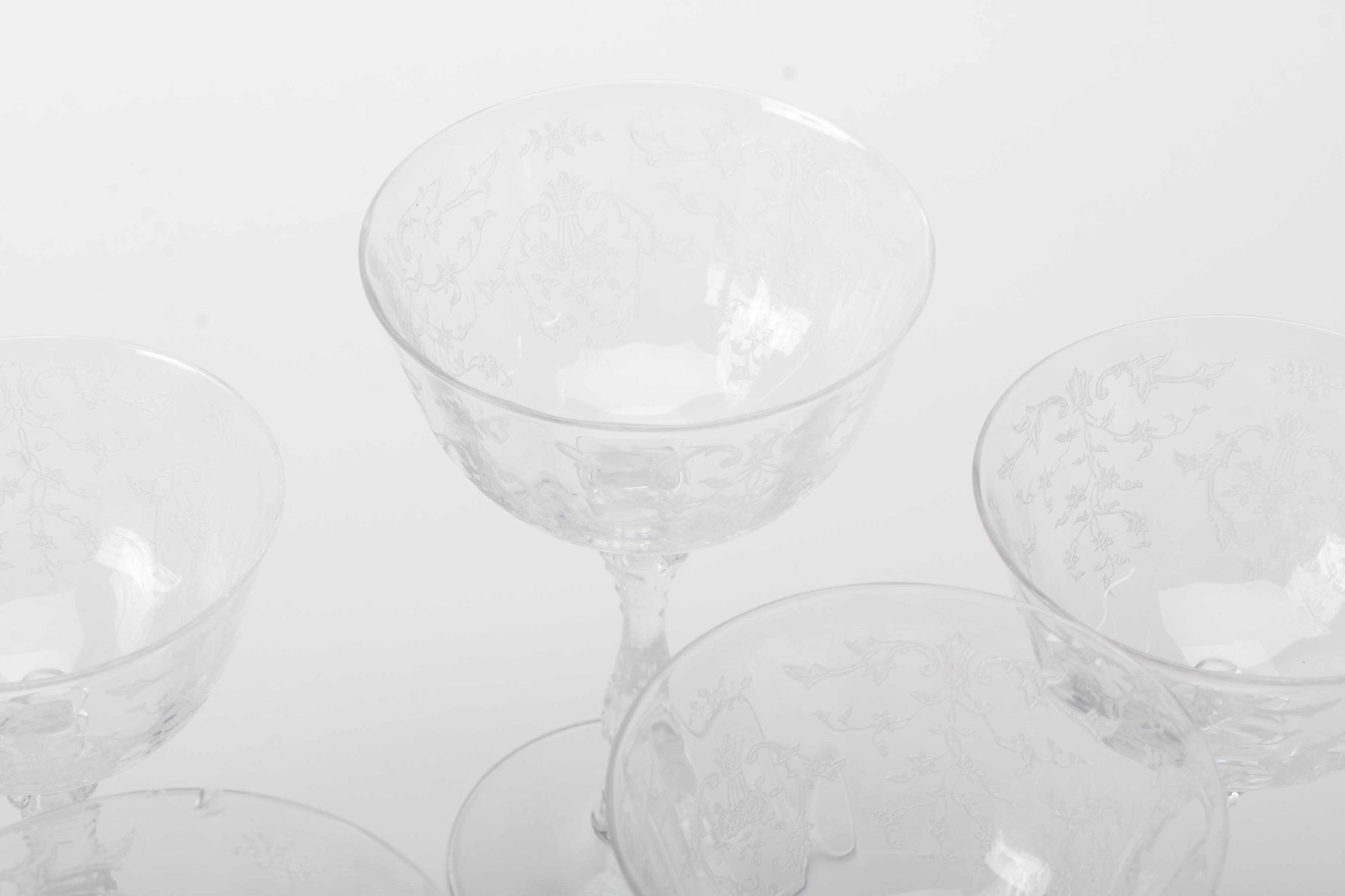 Etched Glassware Set