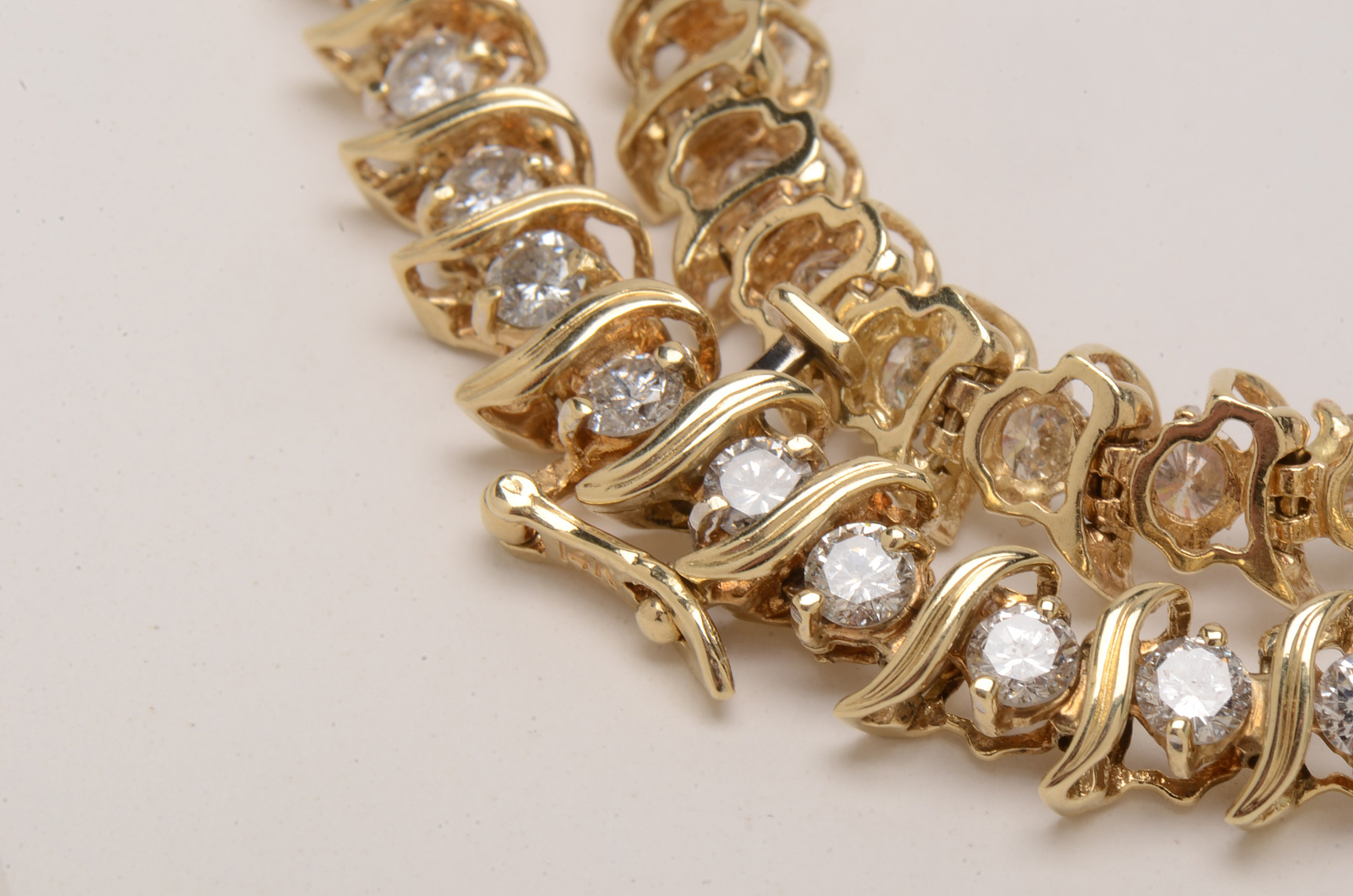 14K Yellow Gold 4.90 CTW Diamond Linked Bracelet