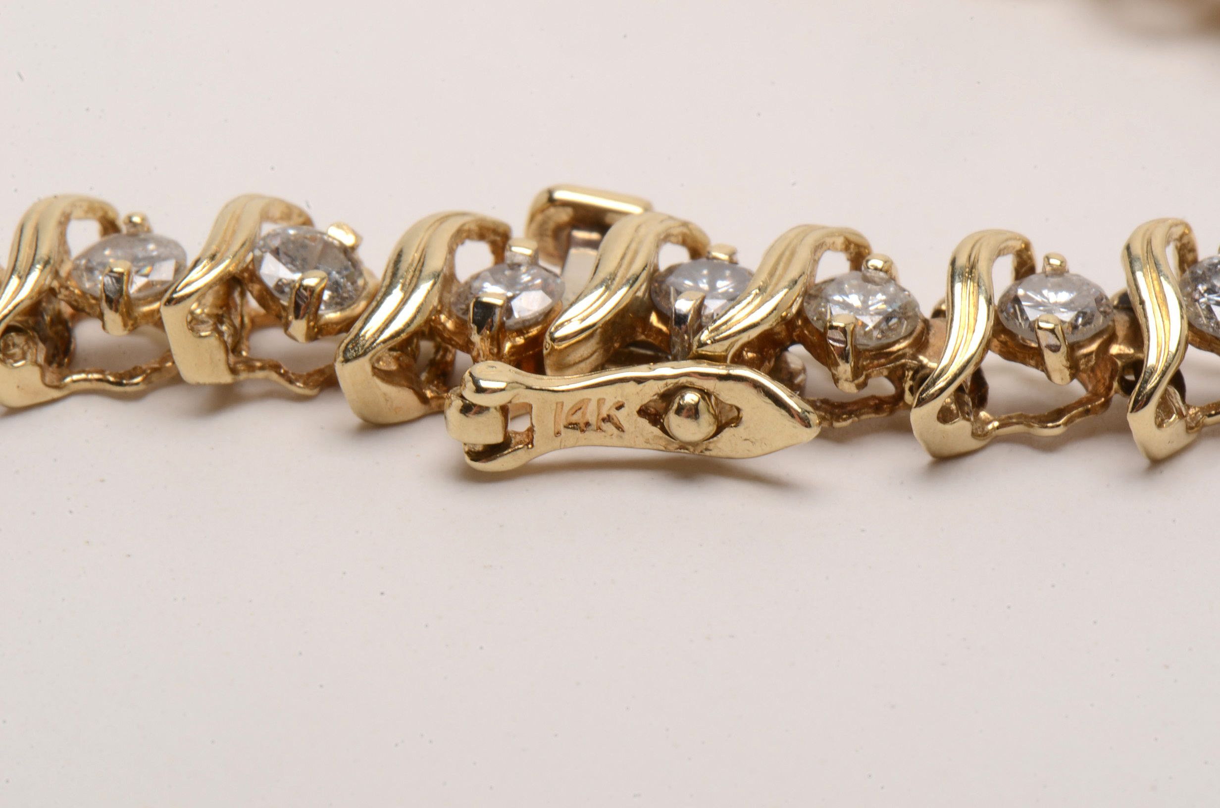 14K Yellow Gold 4.90 CTW Diamond Linked Bracelet