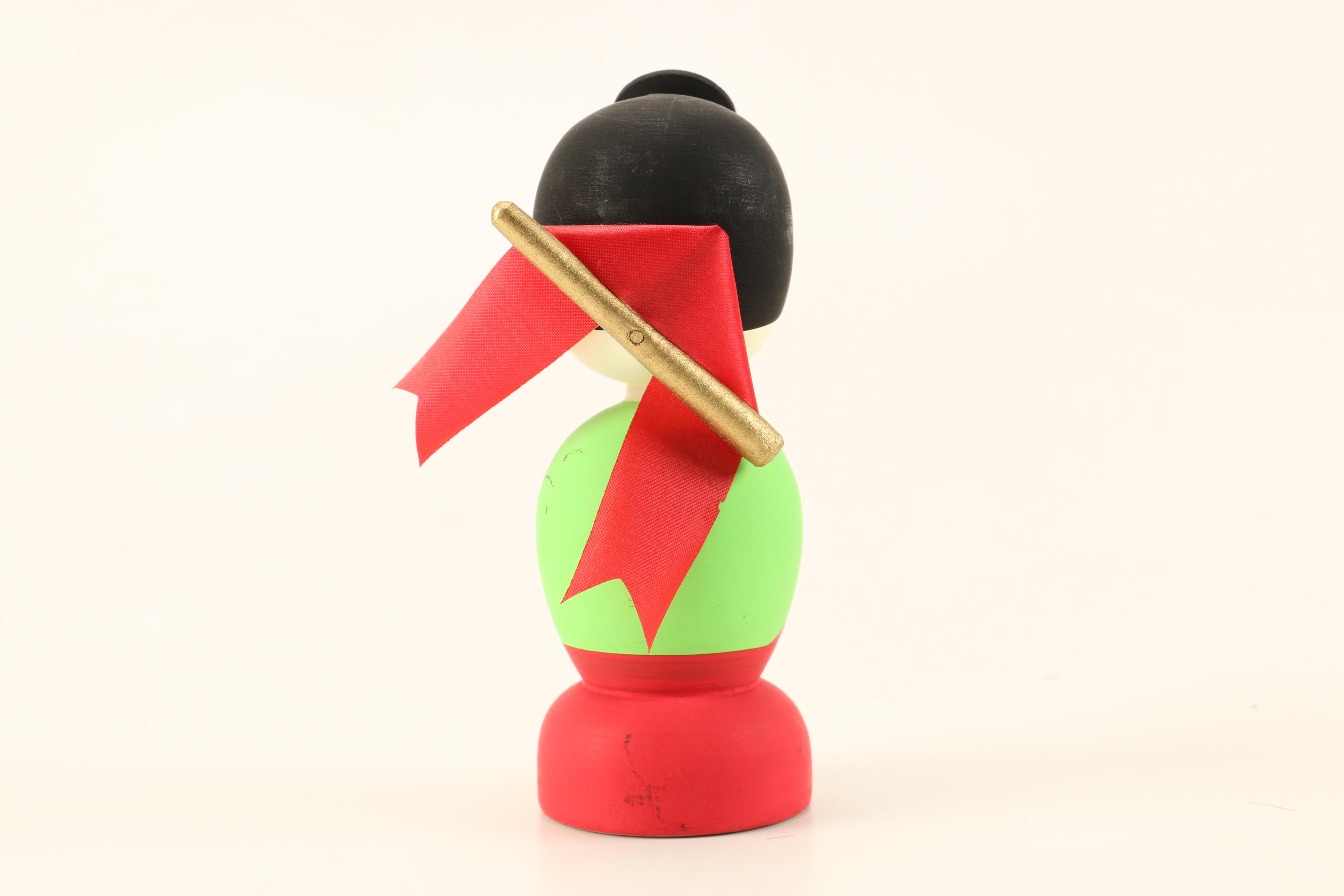 Korean Painted Wood Doll Couple