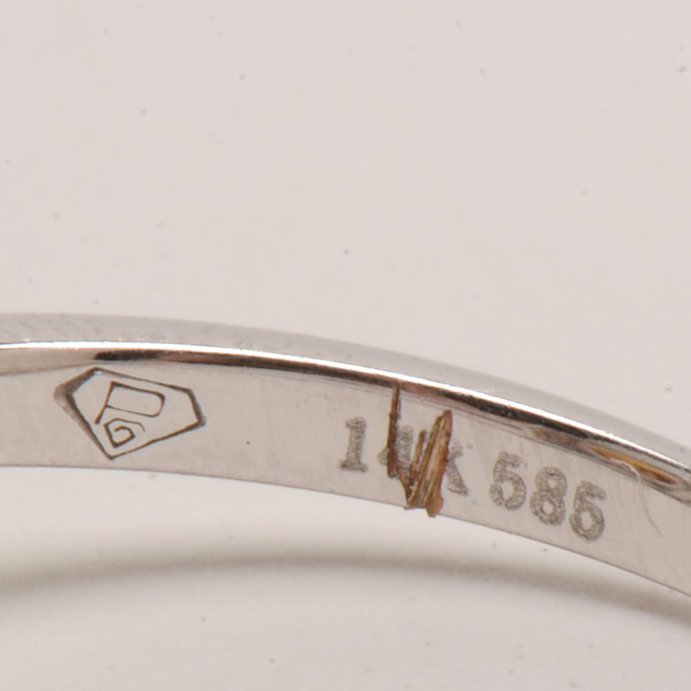 14K White Gold Citrine and Fancy Yellow Diamond Ring