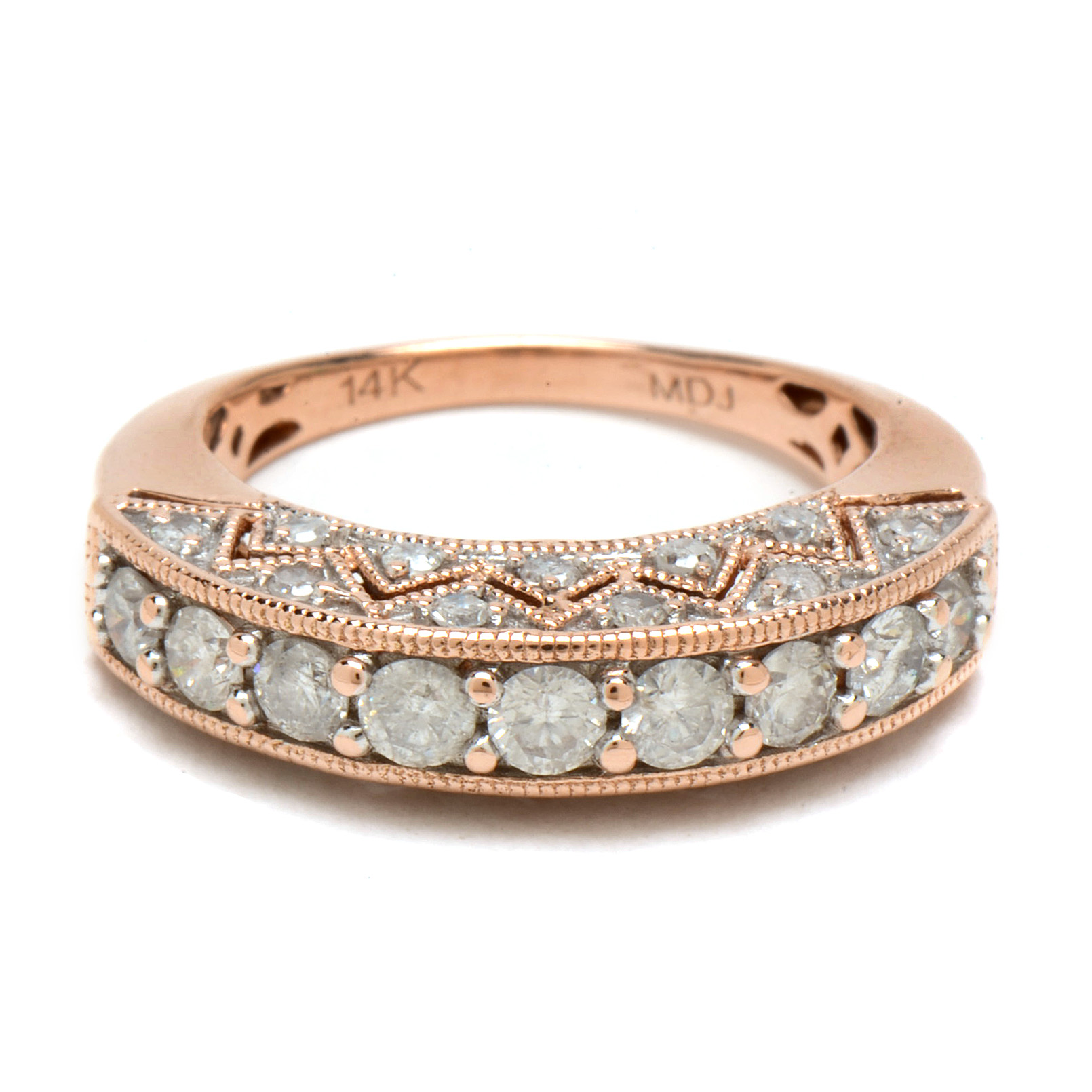 14K Rose Gold 1.04 CTW Diamond Ring