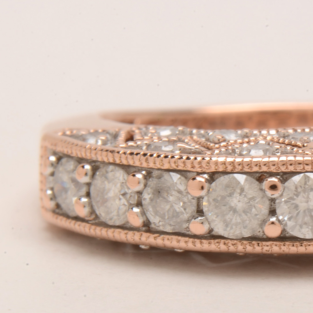 14K Rose Gold 1.04 CTW Diamond Ring