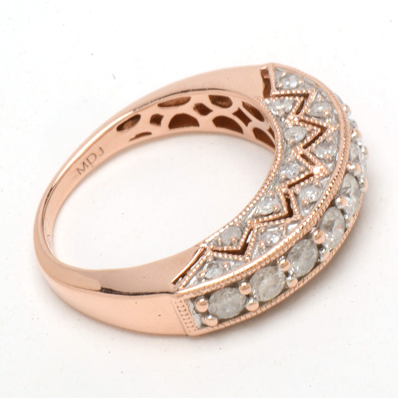 14K Rose Gold 1.04 CTW Diamond Ring
