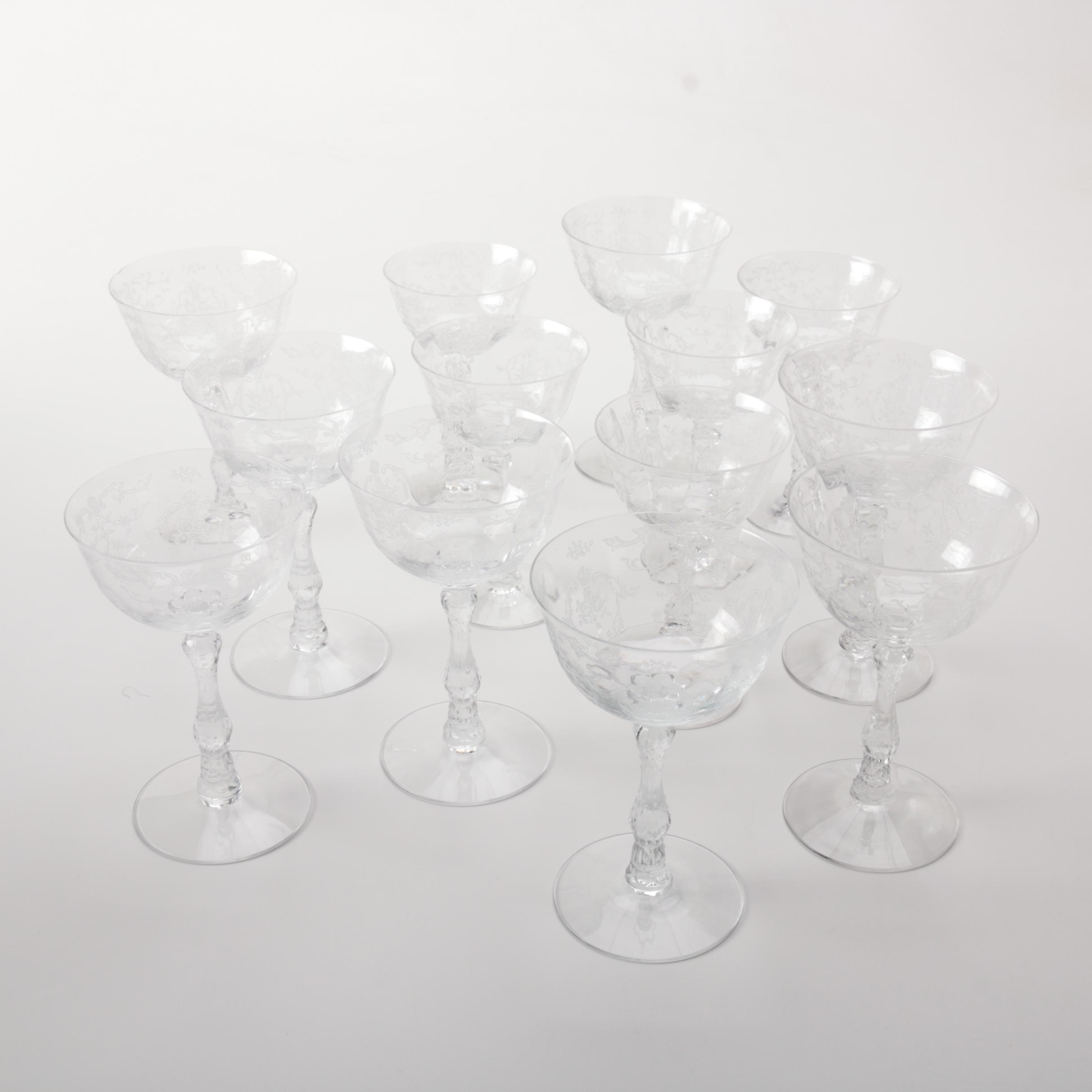 Etched Glassware Set