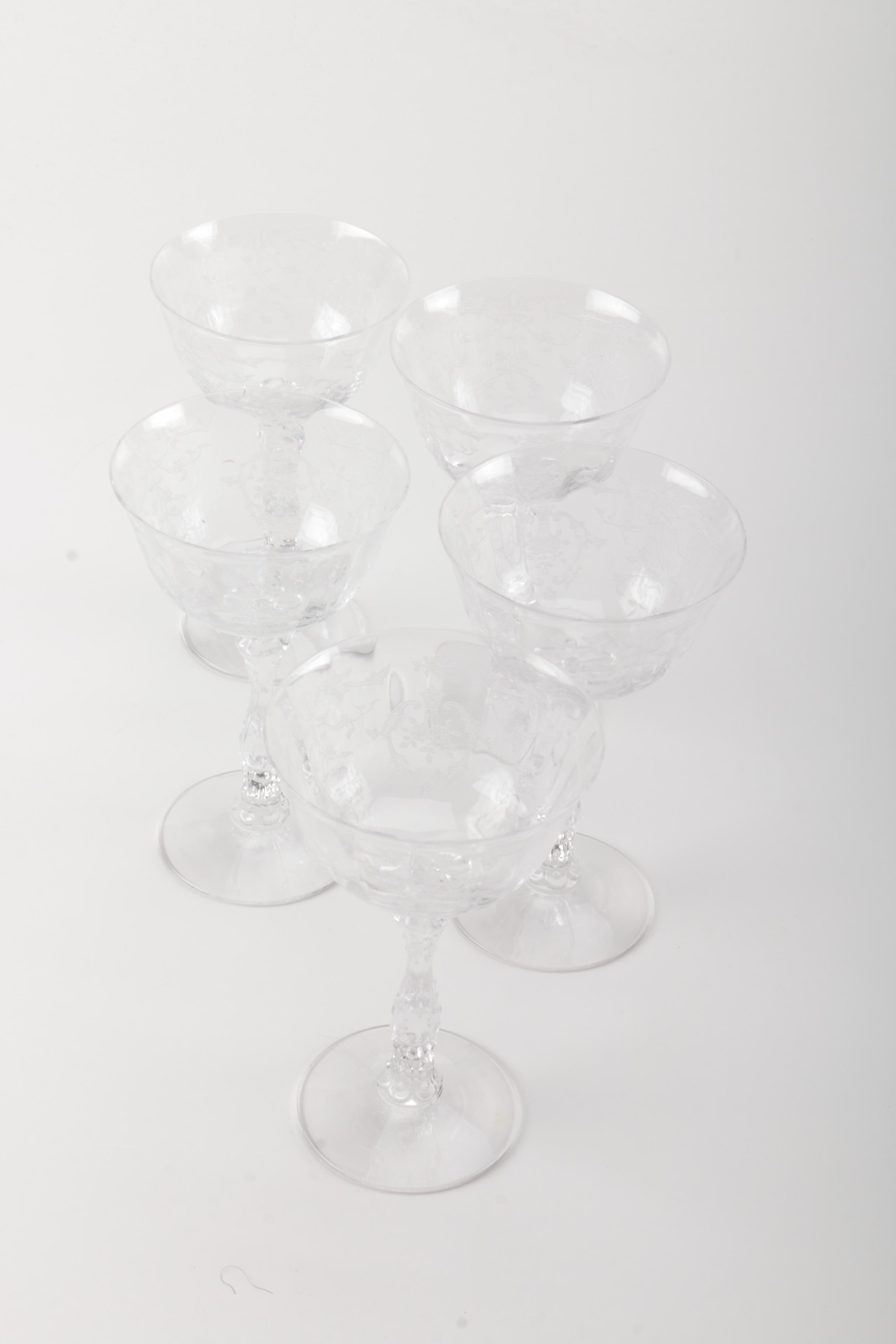 Etched Glassware Set