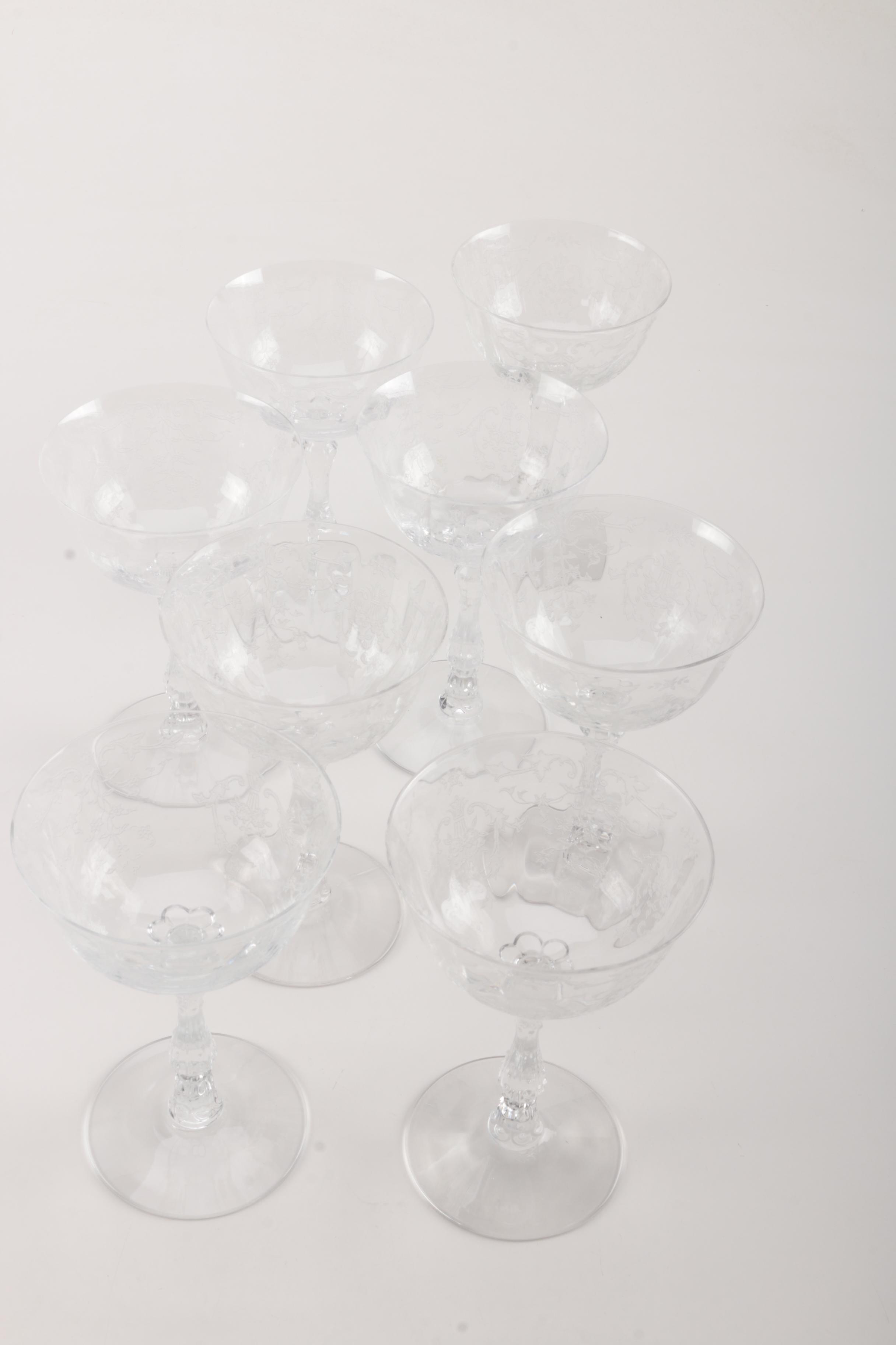 Etched Glassware Set