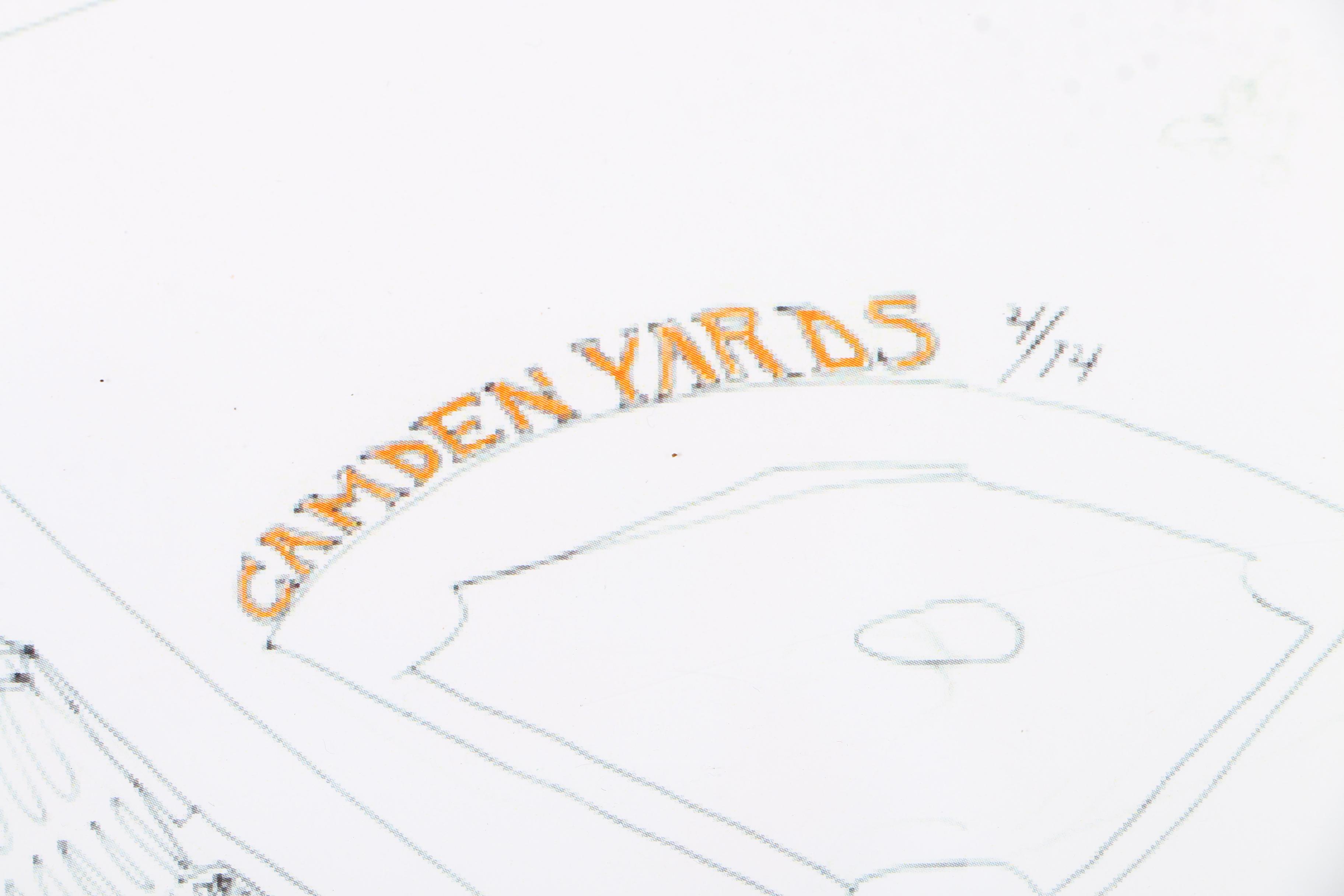 Emma Chin, Offset Lithograph, "Camden Yards"