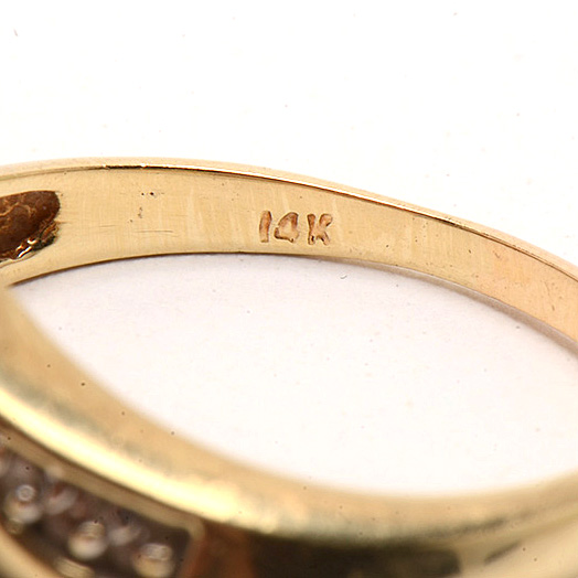 14K Yellow Gold Tanzanite Diamond Fashion Ring