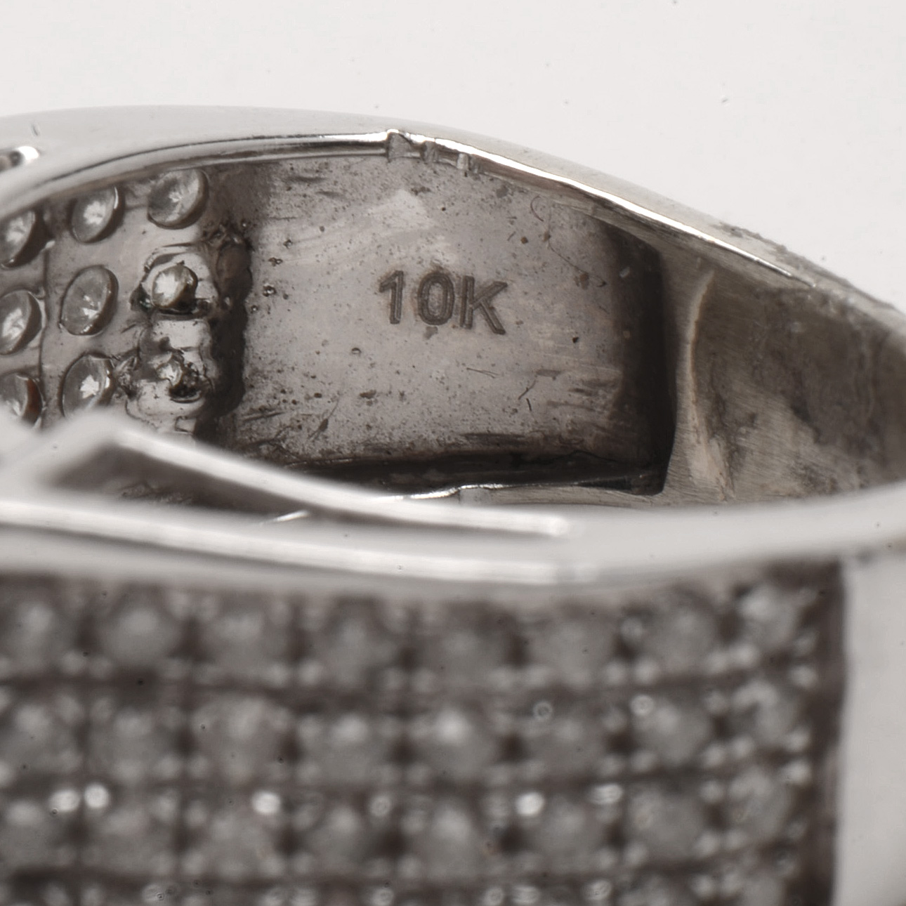 10K White Gold 1.68 CTW Diamond Statement Ring