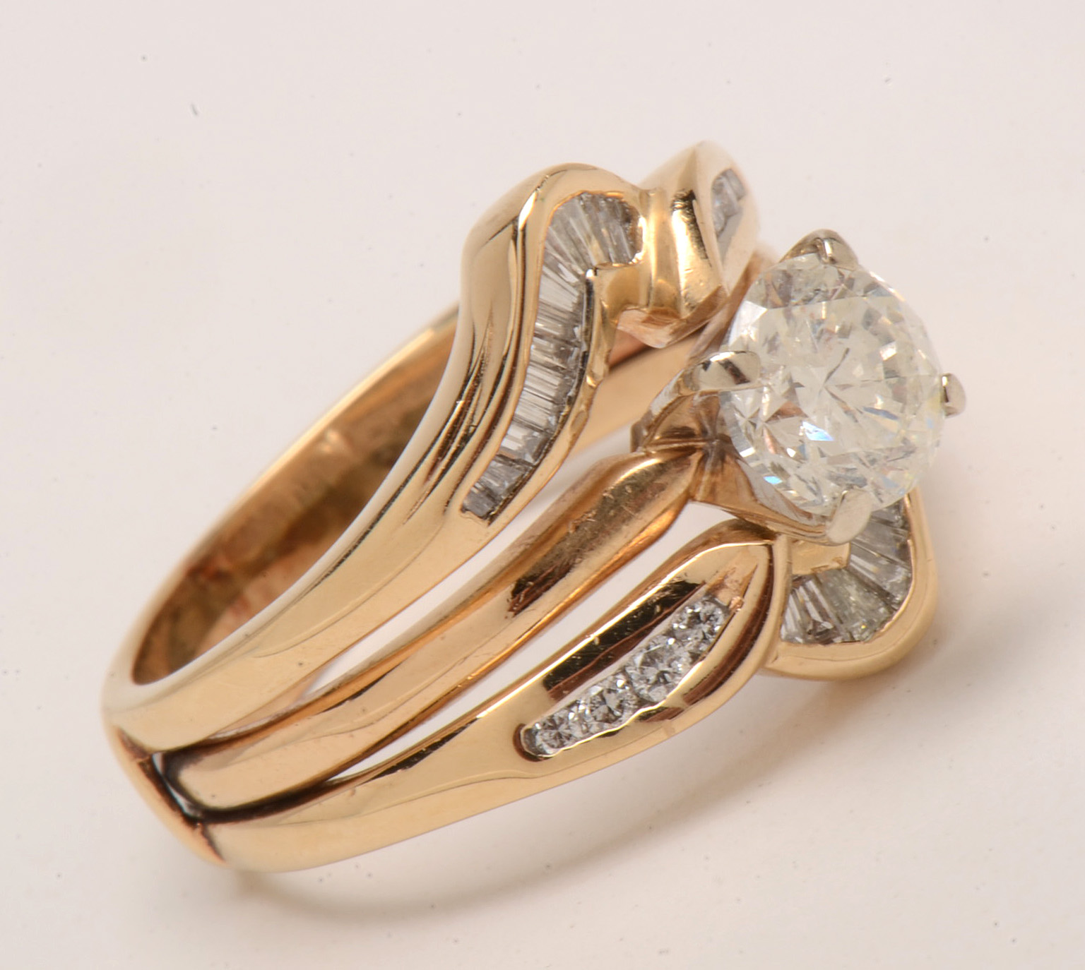 14K Yellow Gold 1.27 CTW Diamond Bridal Ring Set