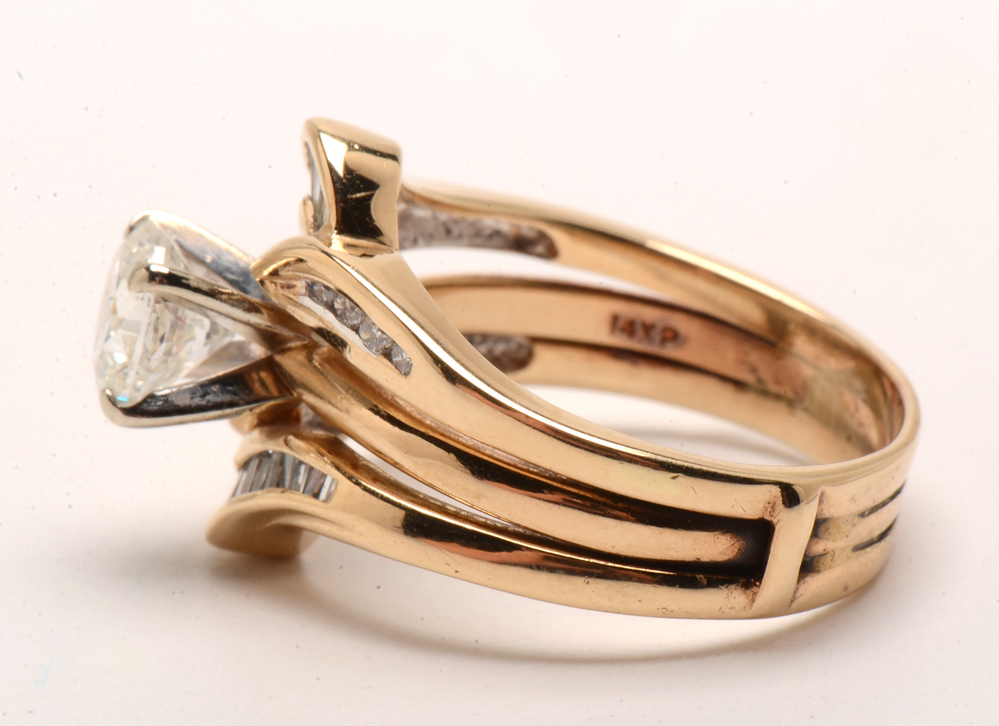 14K Yellow Gold 1.27 CTW Diamond Bridal Ring Set