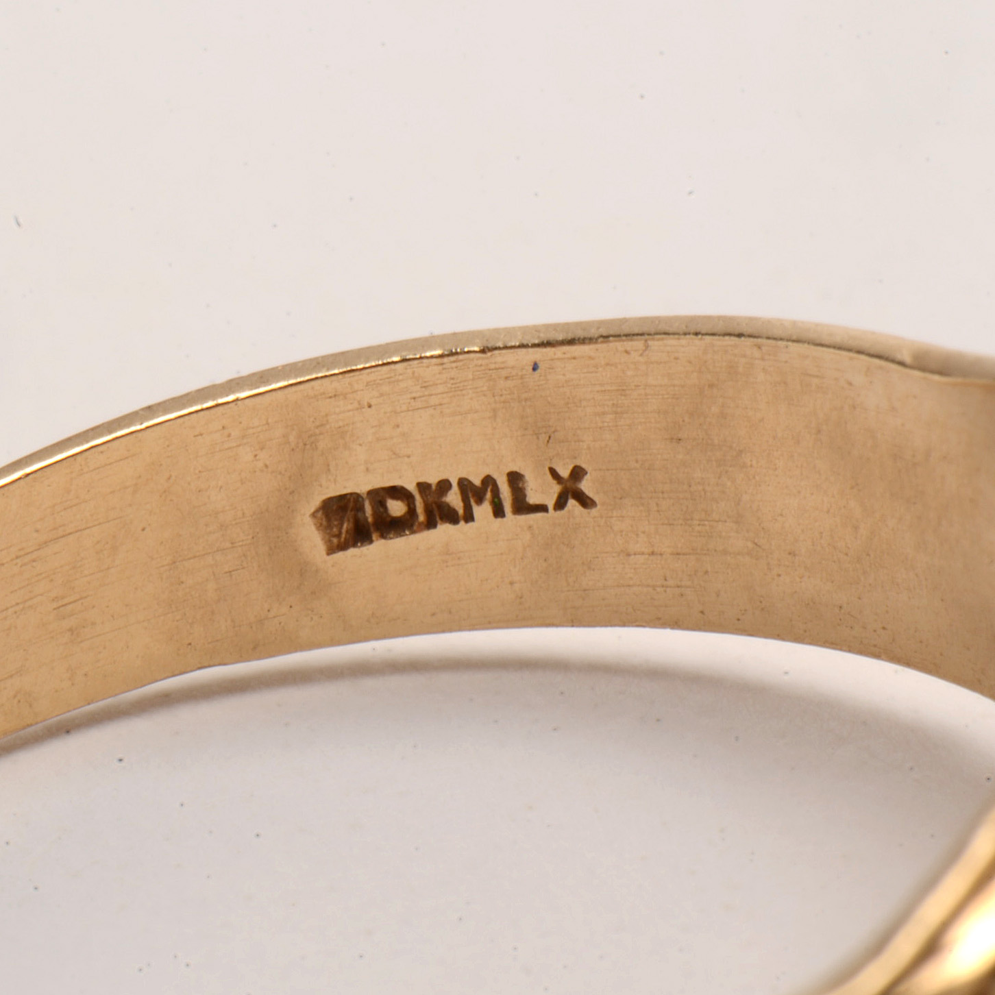 10K Yellow Gold Synthetic Ruby with Cubic Zirconia Men's Ring