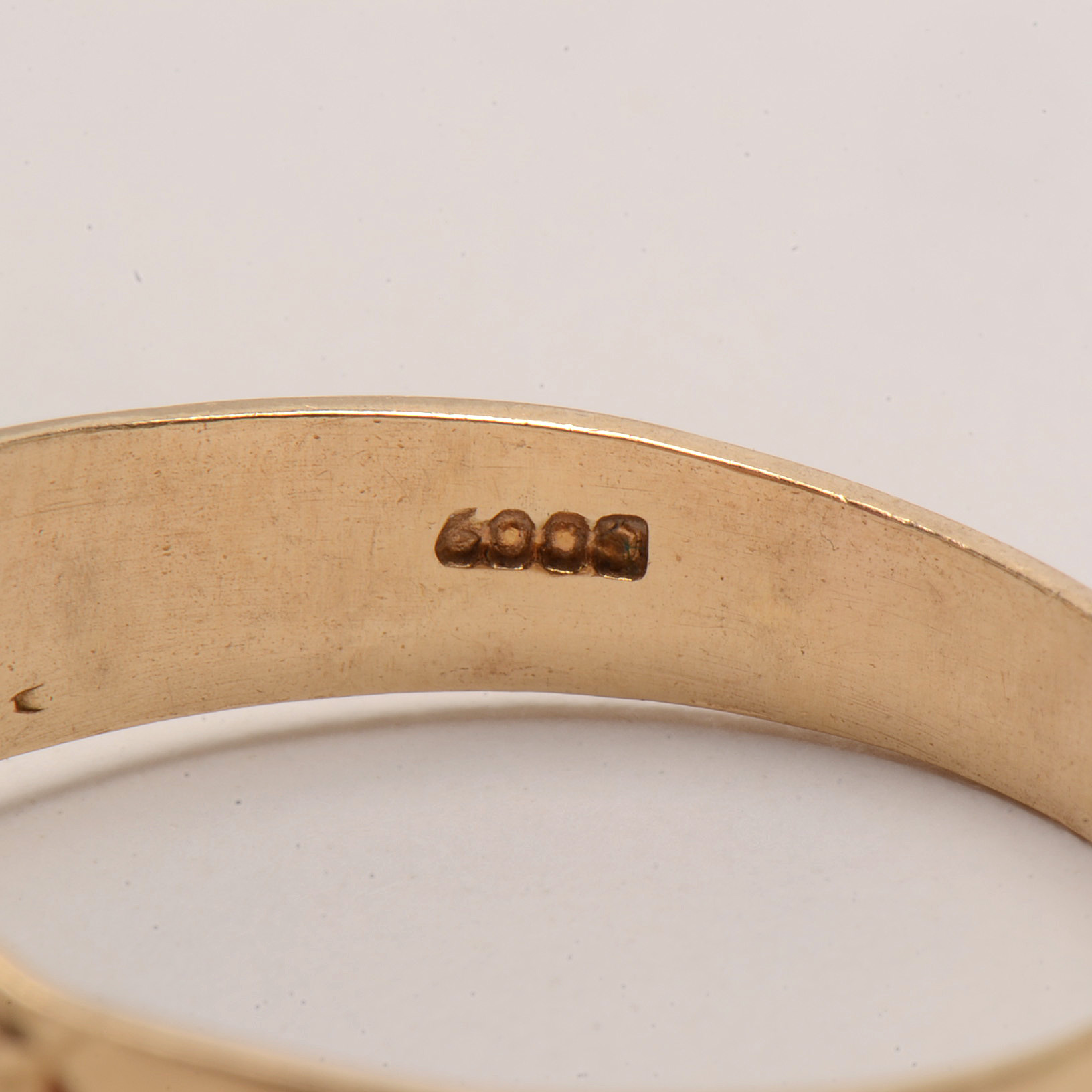 10K Yellow Gold Synthetic Ruby with Cubic Zirconia Men's Ring