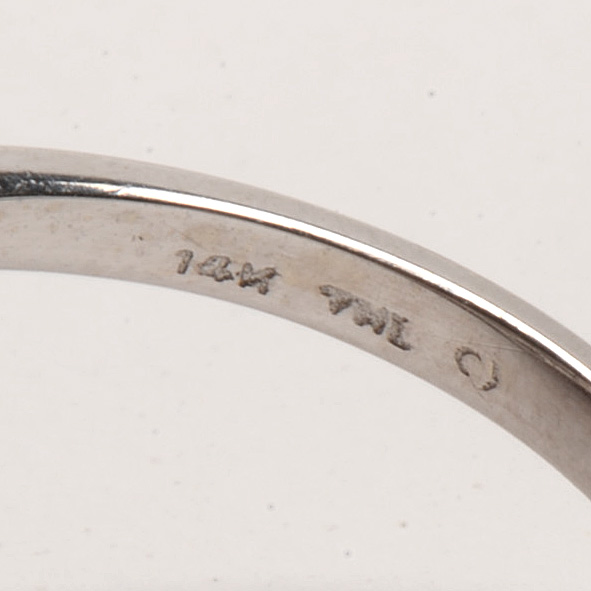 14K White Gold 4.14 Carats Tourmaline Diamond Statement Ring