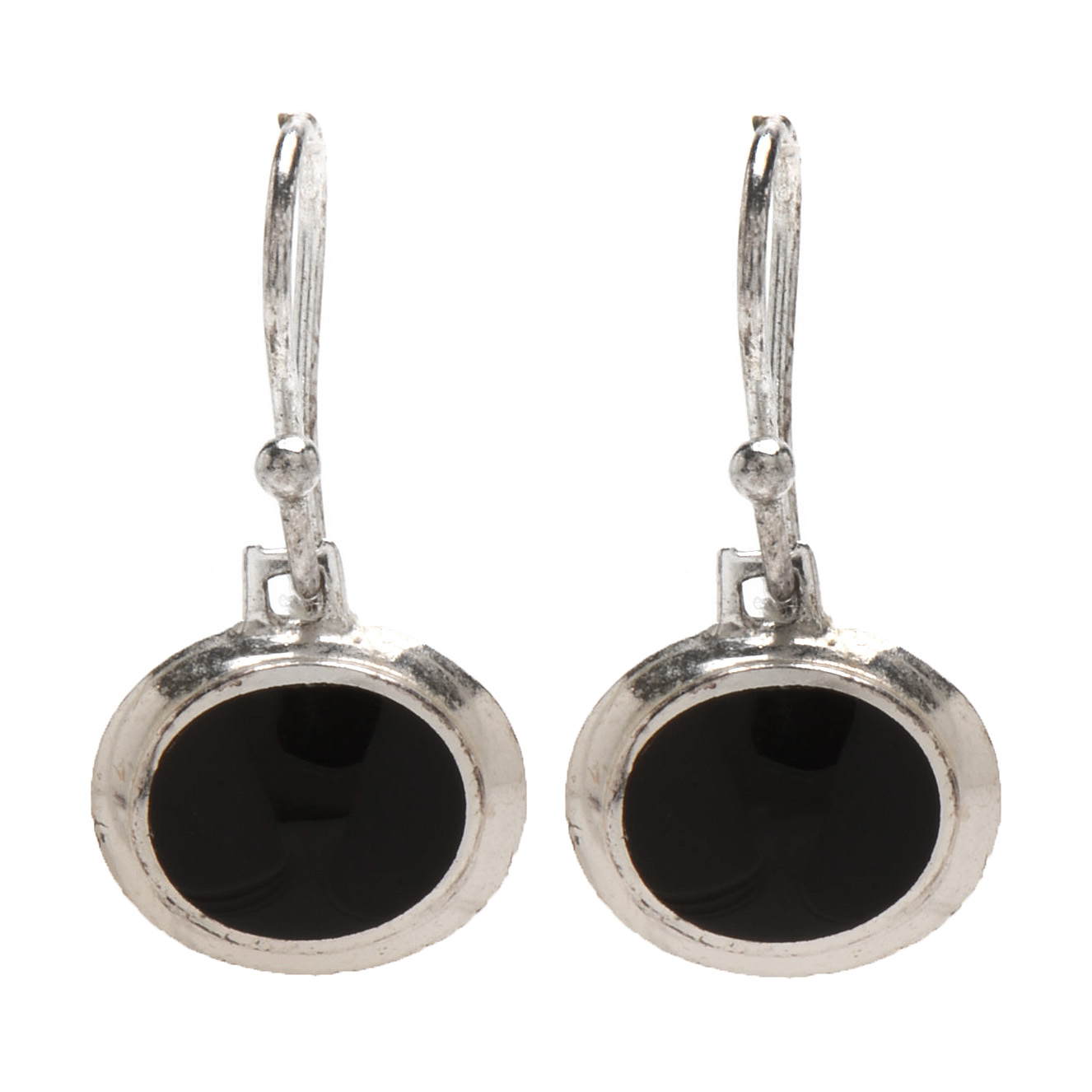 Two Pairs of Sterling Silver Earrings Including Black Onyx