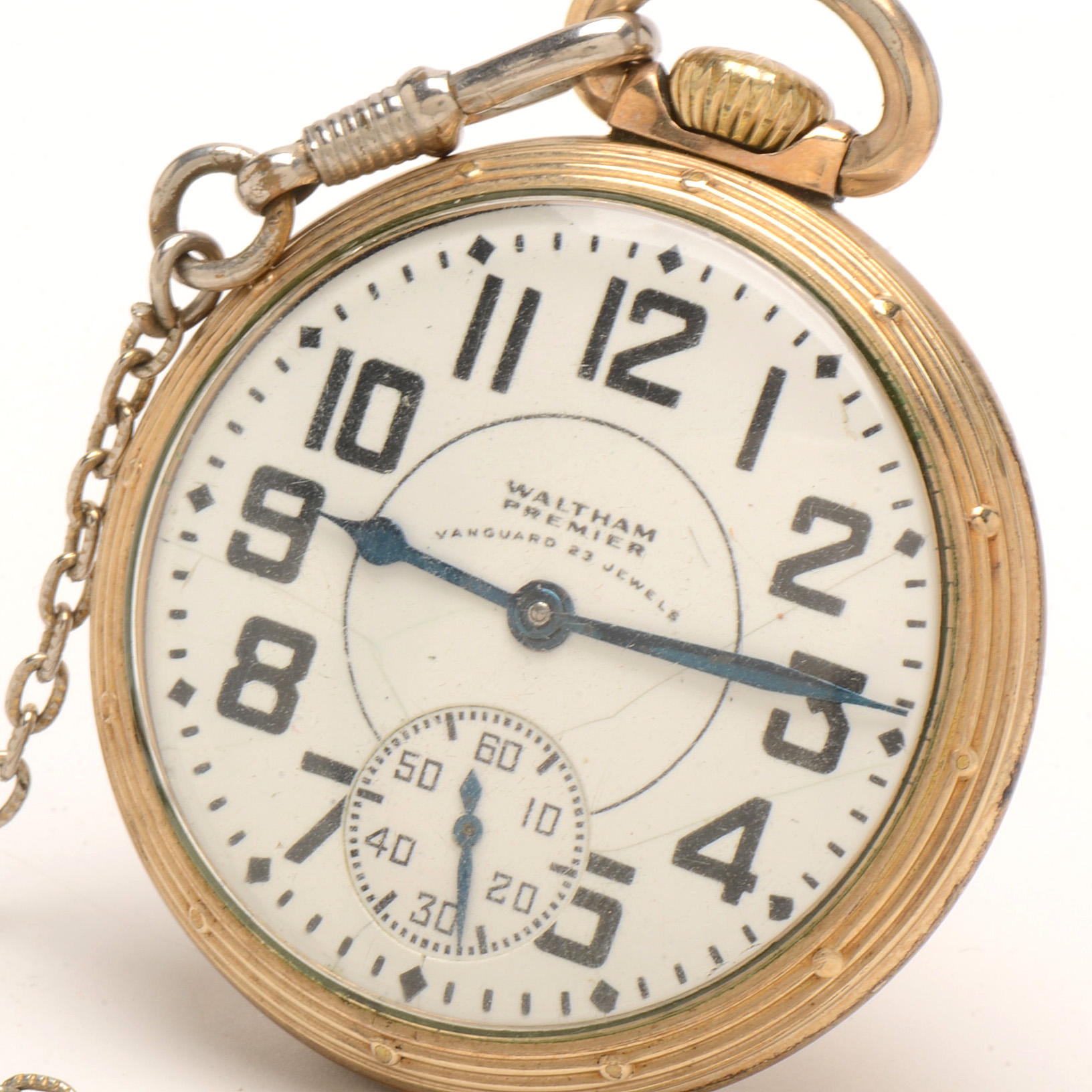 Vintage Waltham Premier Vanguard Open Face Pocket Watch
