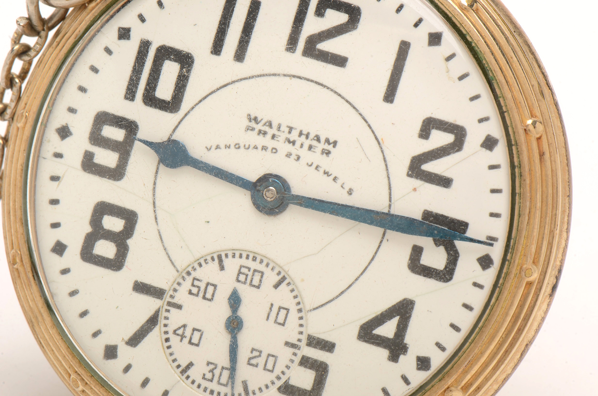 Vintage Waltham Premier Vanguard Open Face Pocket Watch