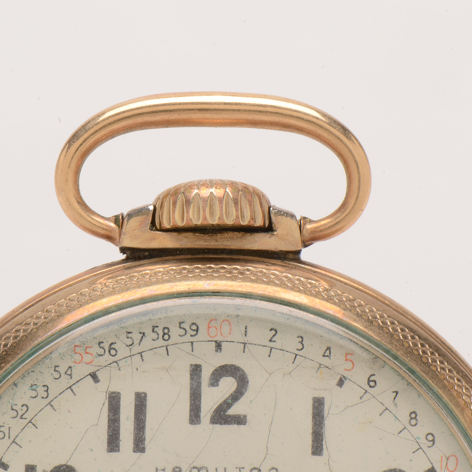 Vintage Hamilton Gold Filled Open Face Pocket Watch