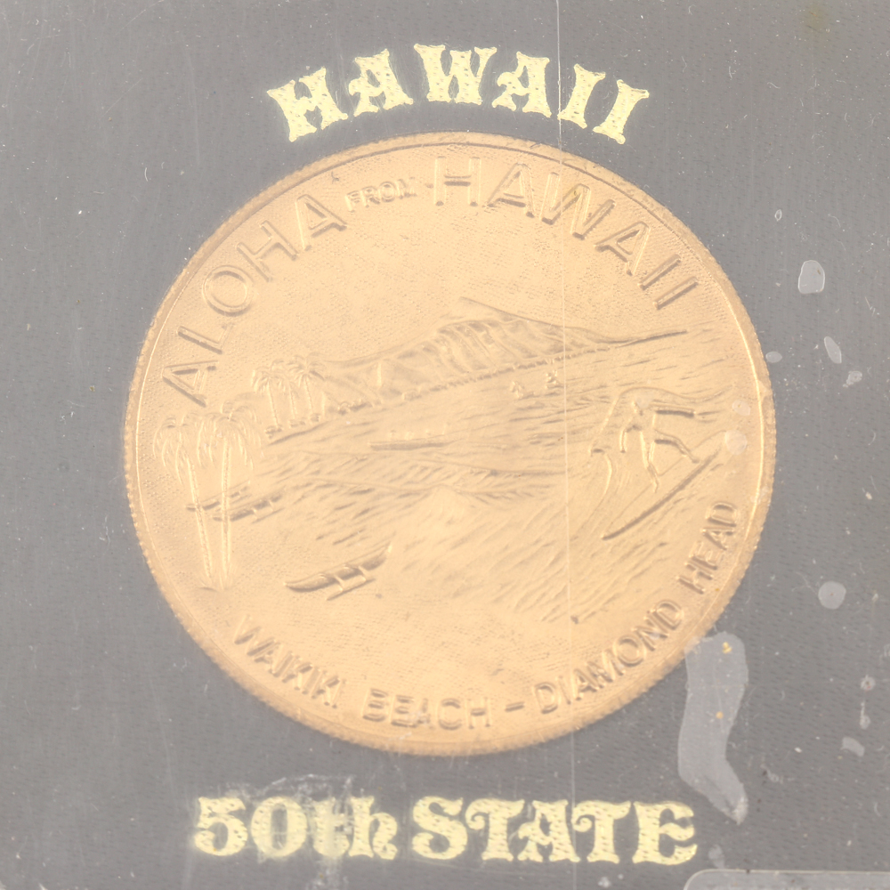 Uncirculated 1965 Guatemalan Coin Set and Hawaiian Medals and Coins