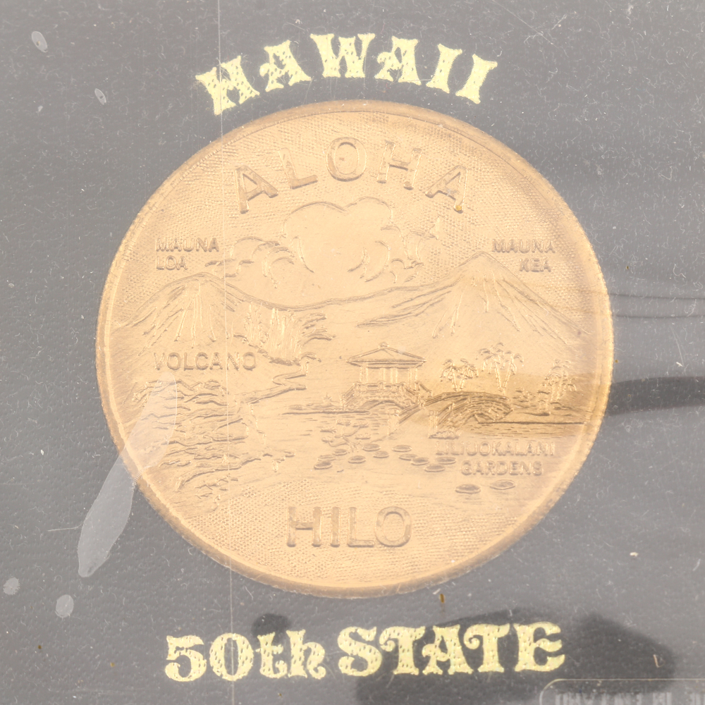 Uncirculated 1965 Guatemalan Coin Set and Hawaiian Medals and Coins