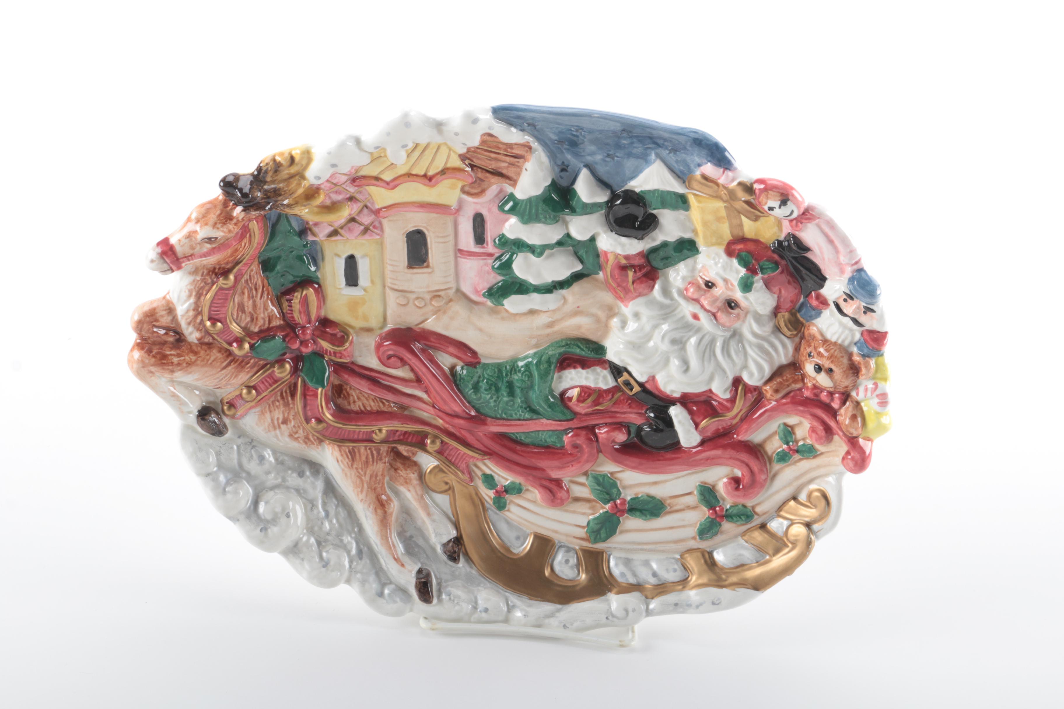 Decorative Holiday Platters Featuring Fitz & Floyd