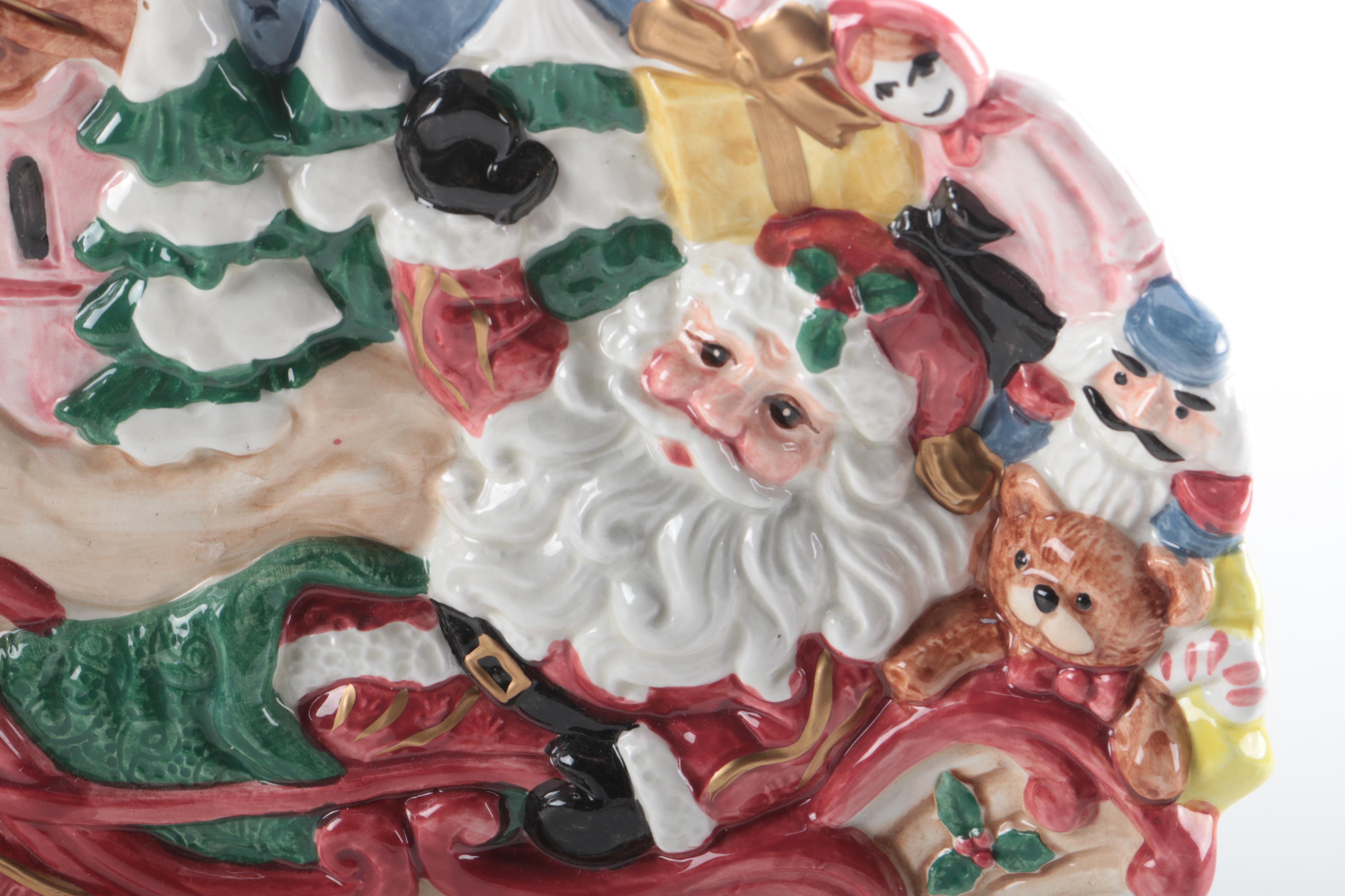 Decorative Holiday Platters Featuring Fitz & Floyd