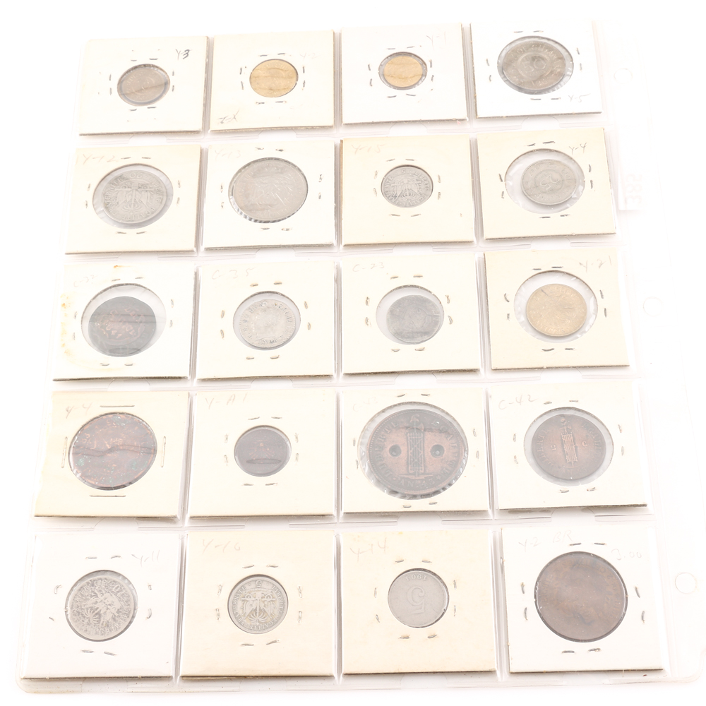 Assortment of Coins From Guyana and Haiti 1841-1967