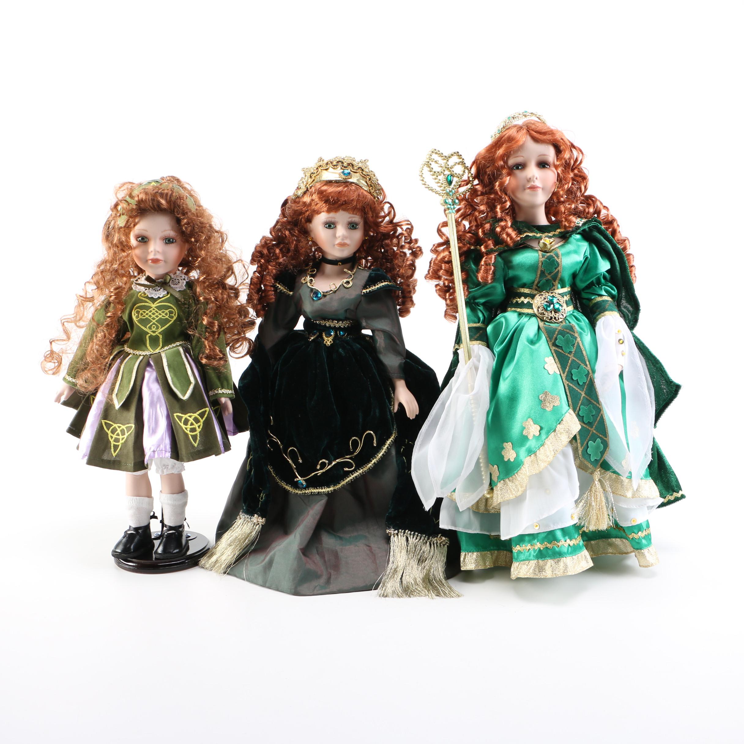 Collection of Porcelain Dolls