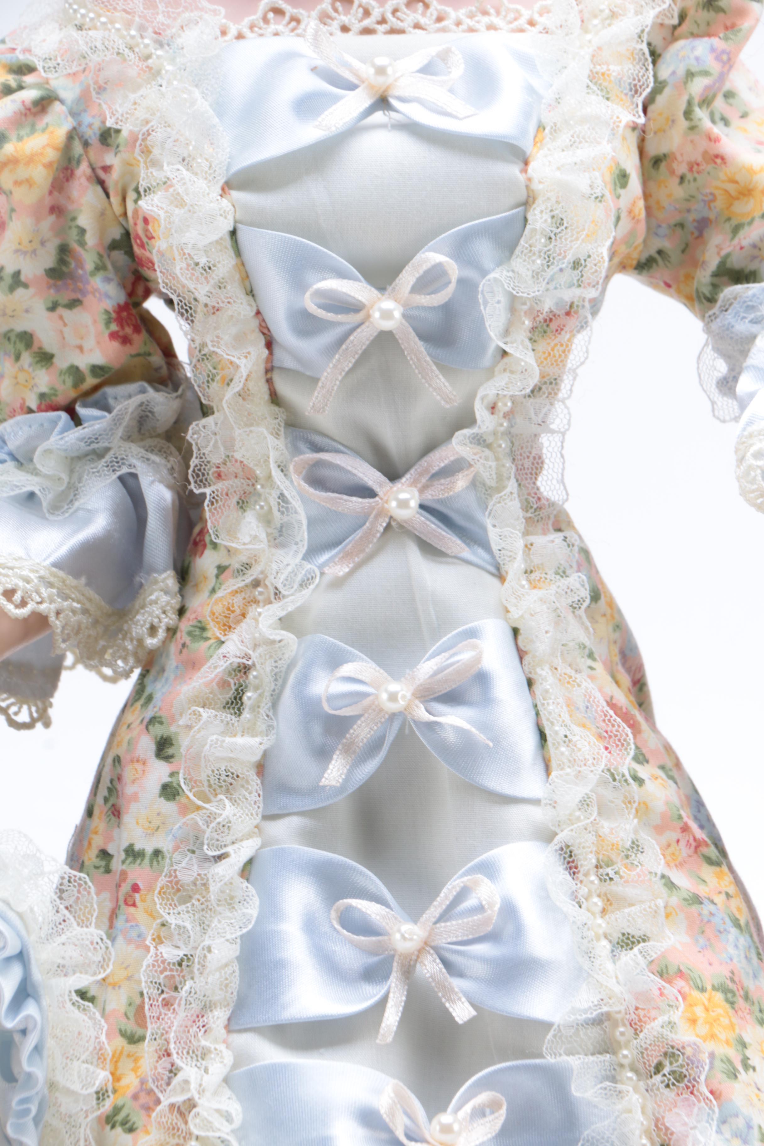 Three Porcelain Dolls Including Hamilton Collection