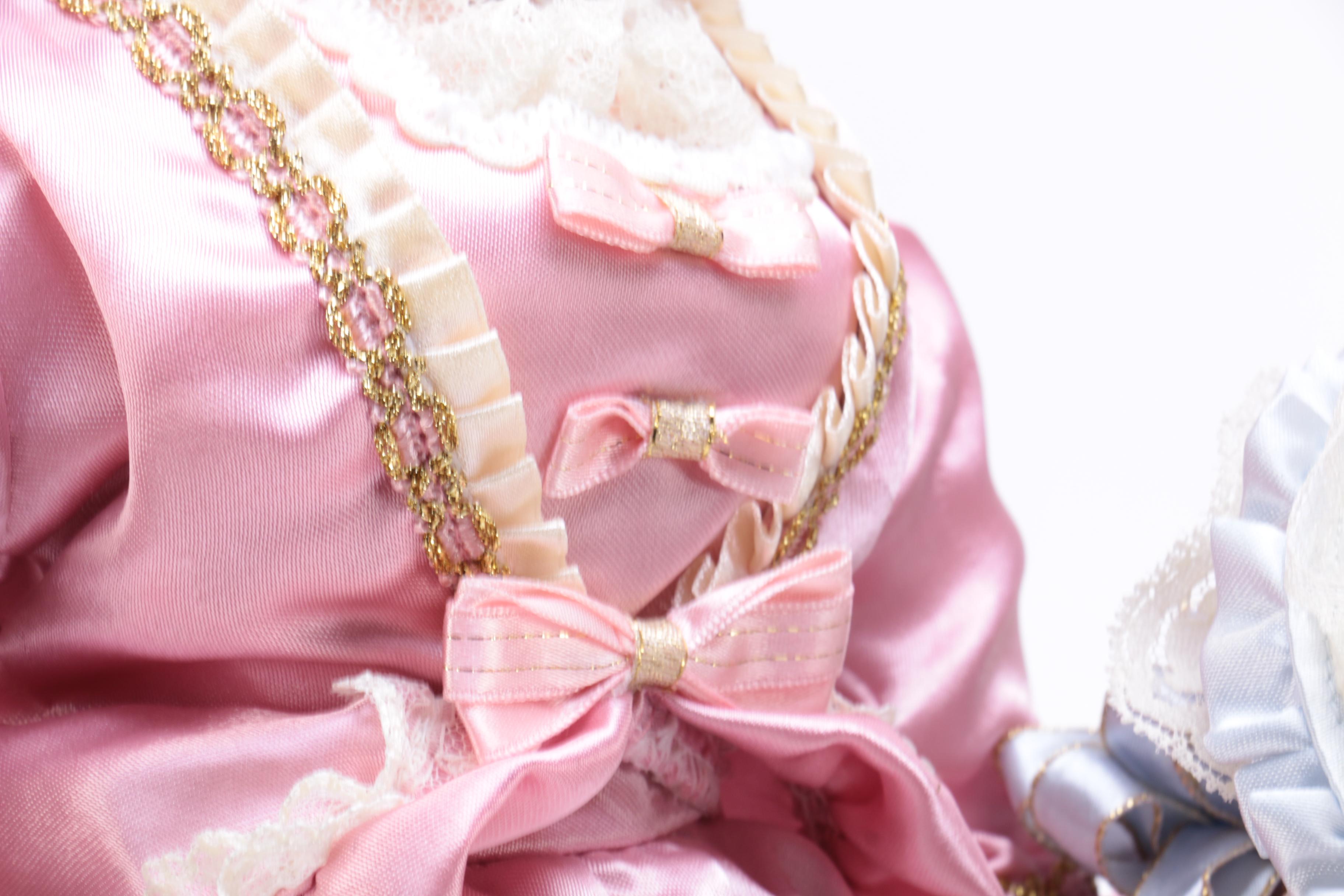 Three Porcelain Dolls Including Hamilton Collection