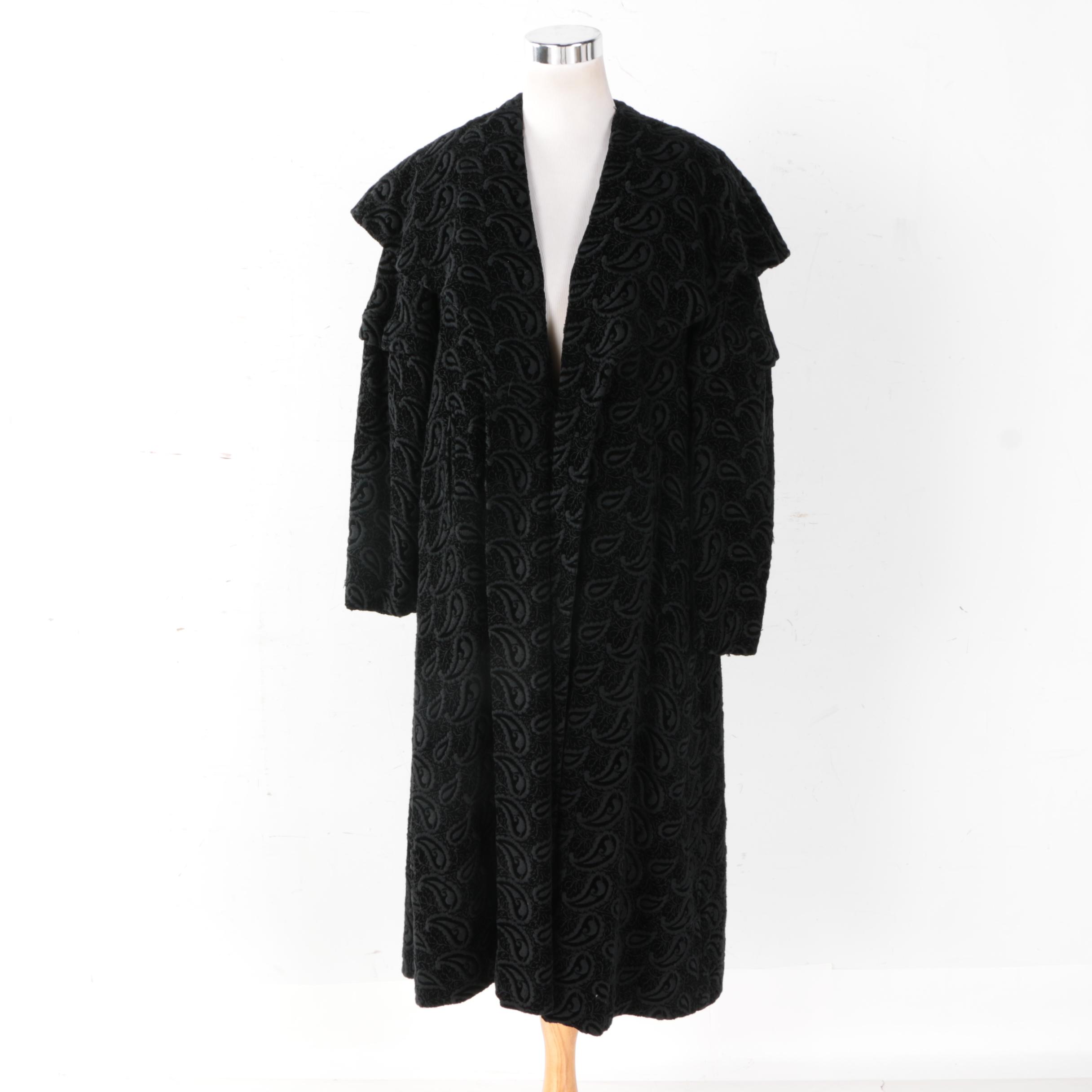 Women's Vintage "Evalen" Opera Coat Circa 1940s