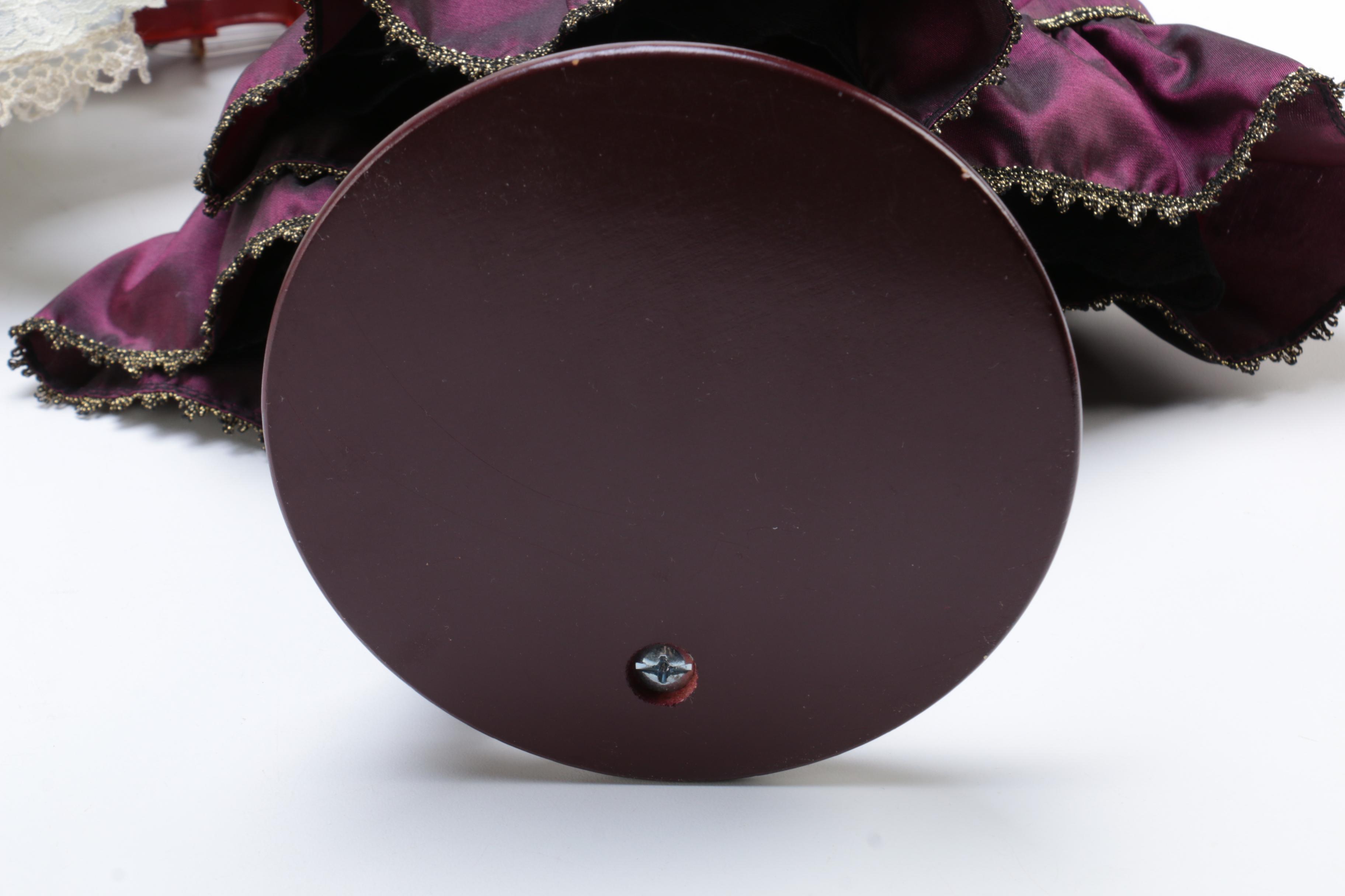 Three Porcelain Dolls Including Hamilton Collection