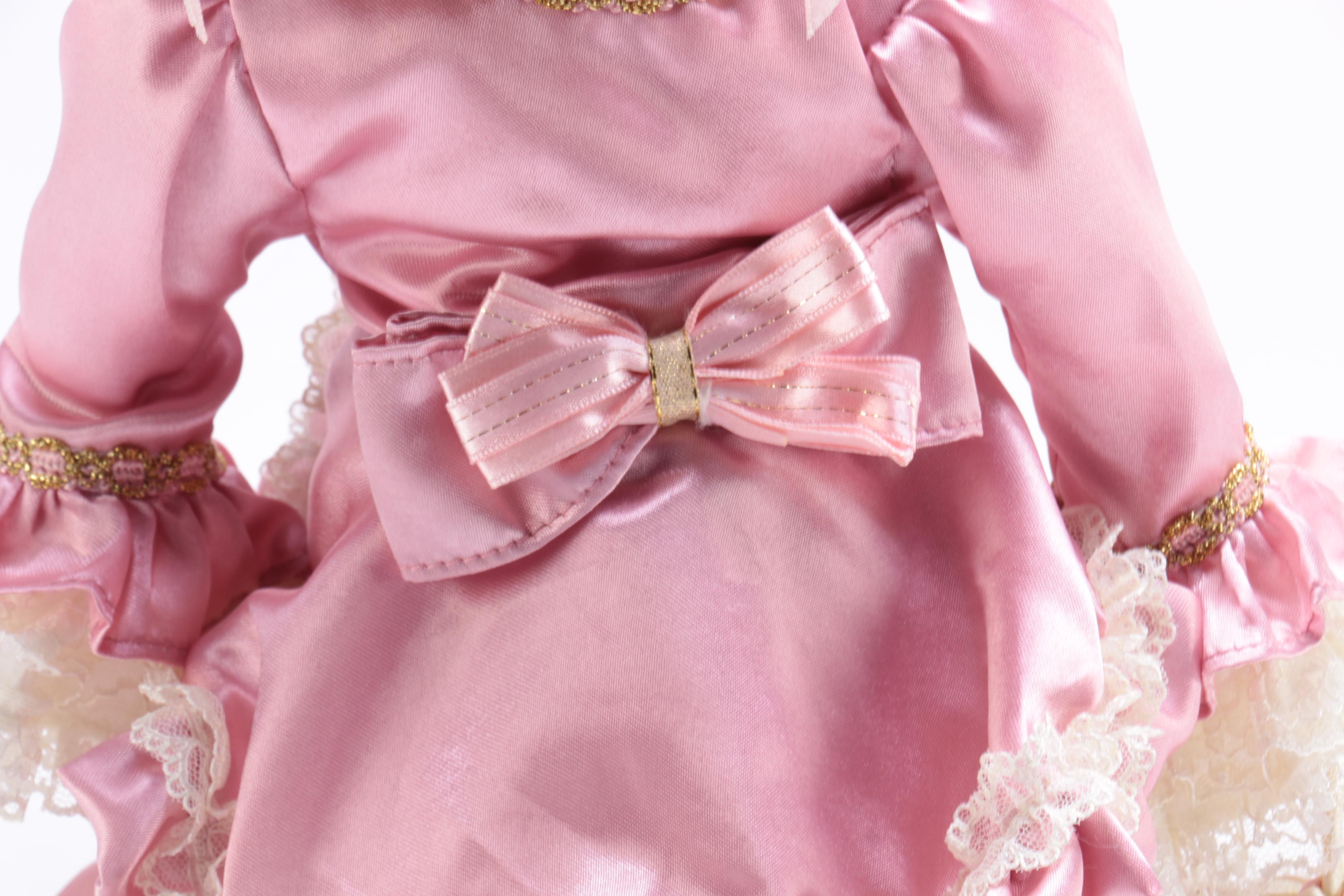 Three Porcelain Dolls Including Hamilton Collection