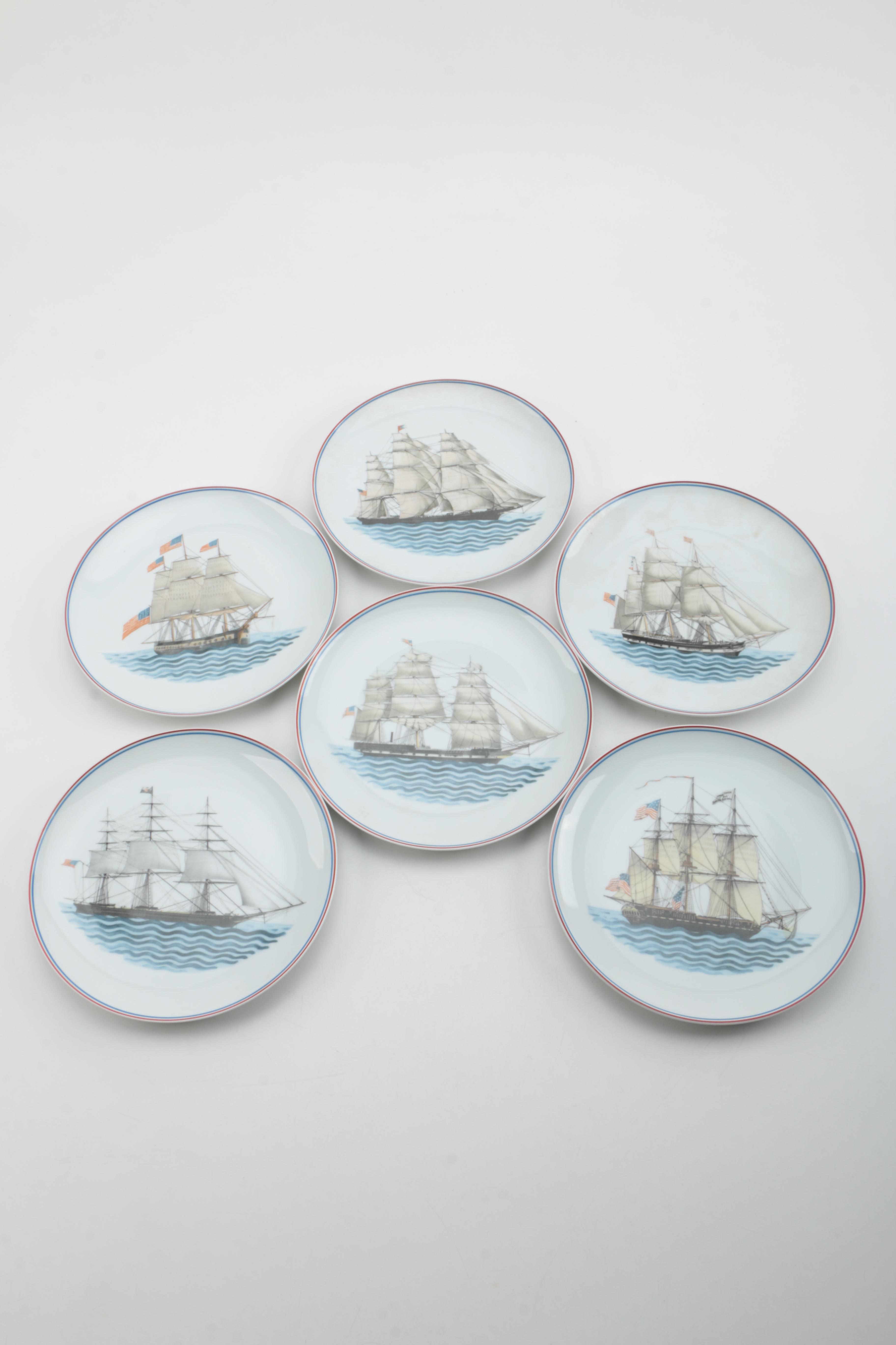 Mottahedeh "Our Maritime Heritage" Porcelain Plate Collection