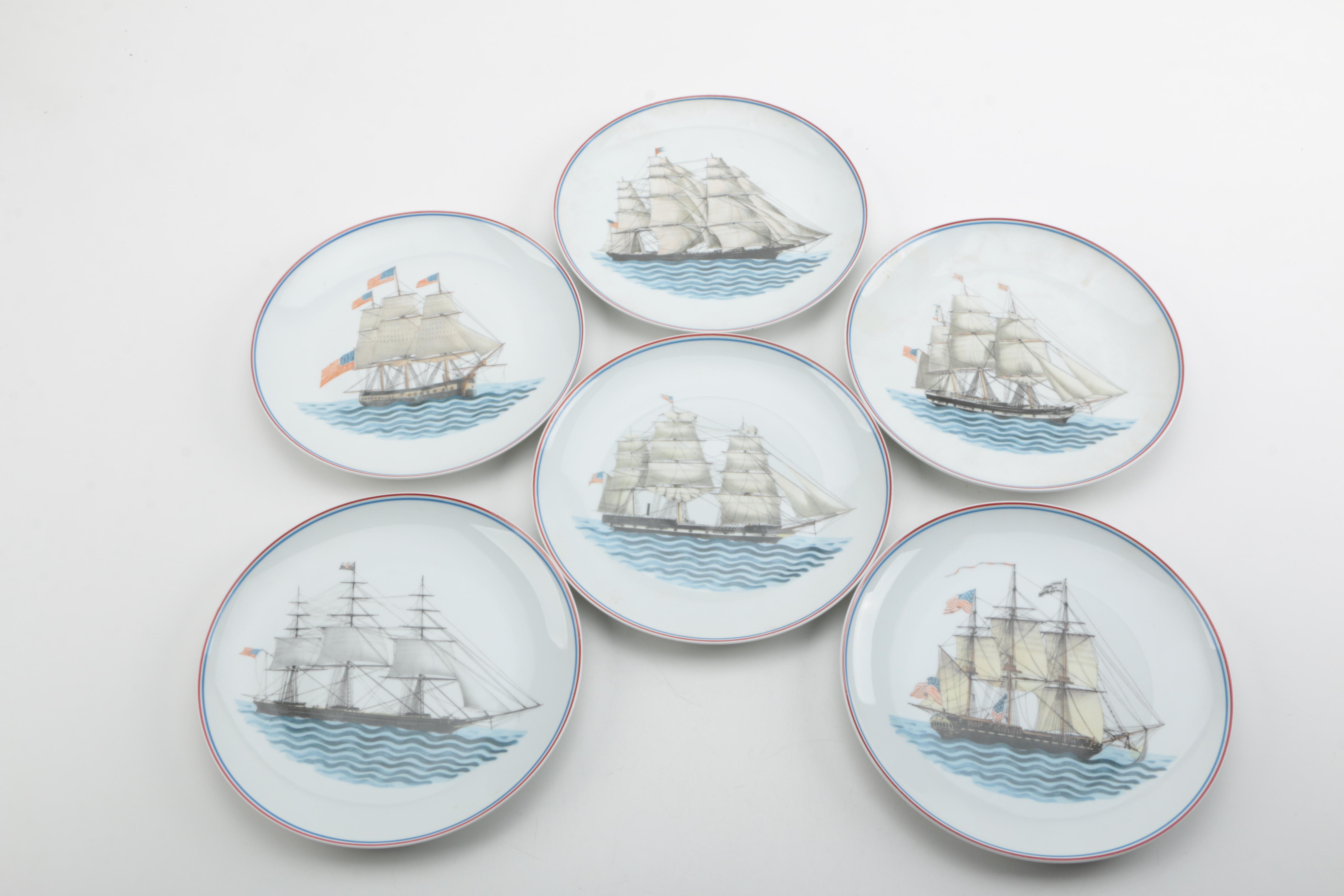 Mottahedeh "Our Maritime Heritage" Porcelain Plate Collection