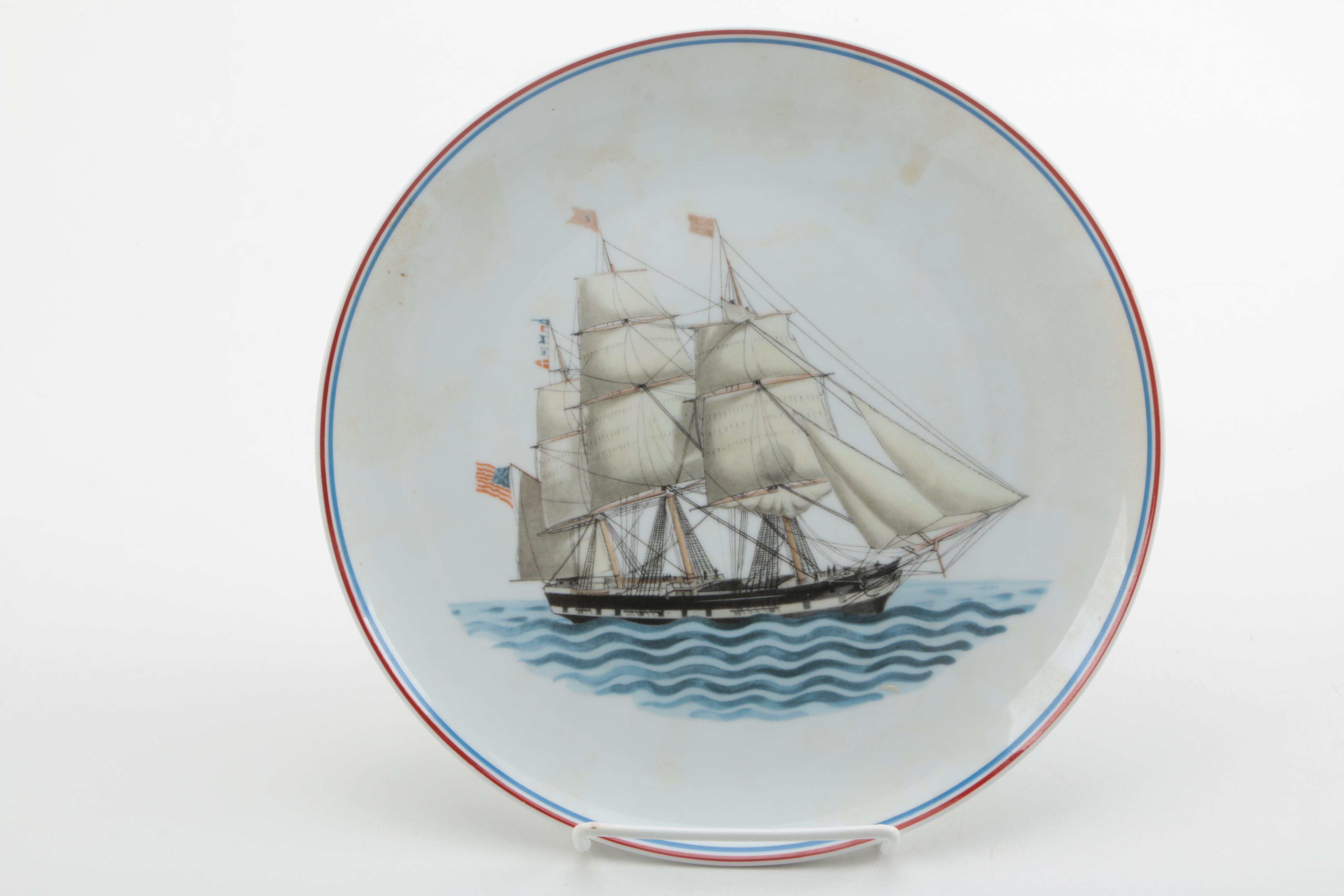 Mottahedeh "Our Maritime Heritage" Porcelain Plate Collection
