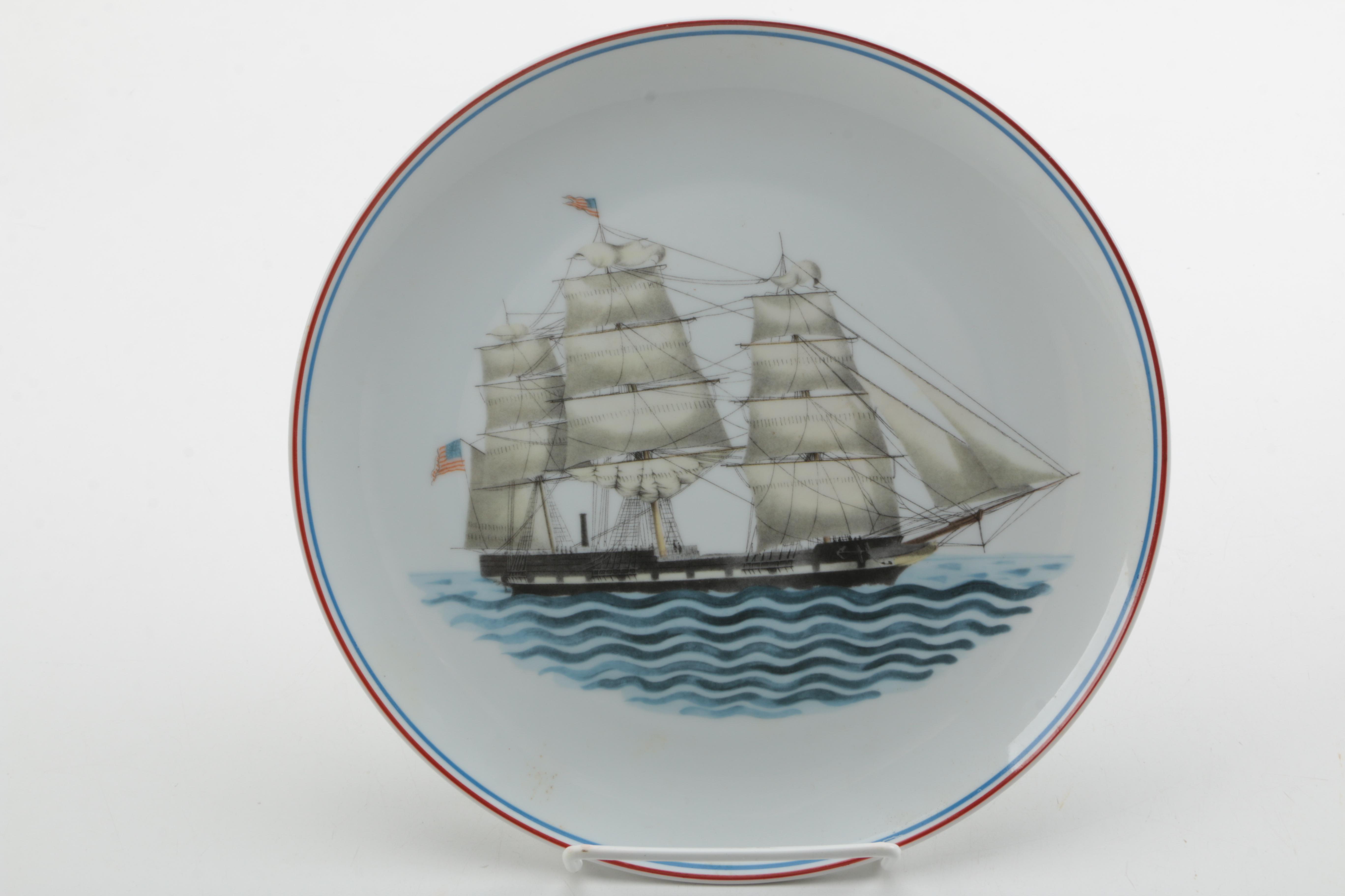 Mottahedeh "Our Maritime Heritage" Porcelain Plate Collection