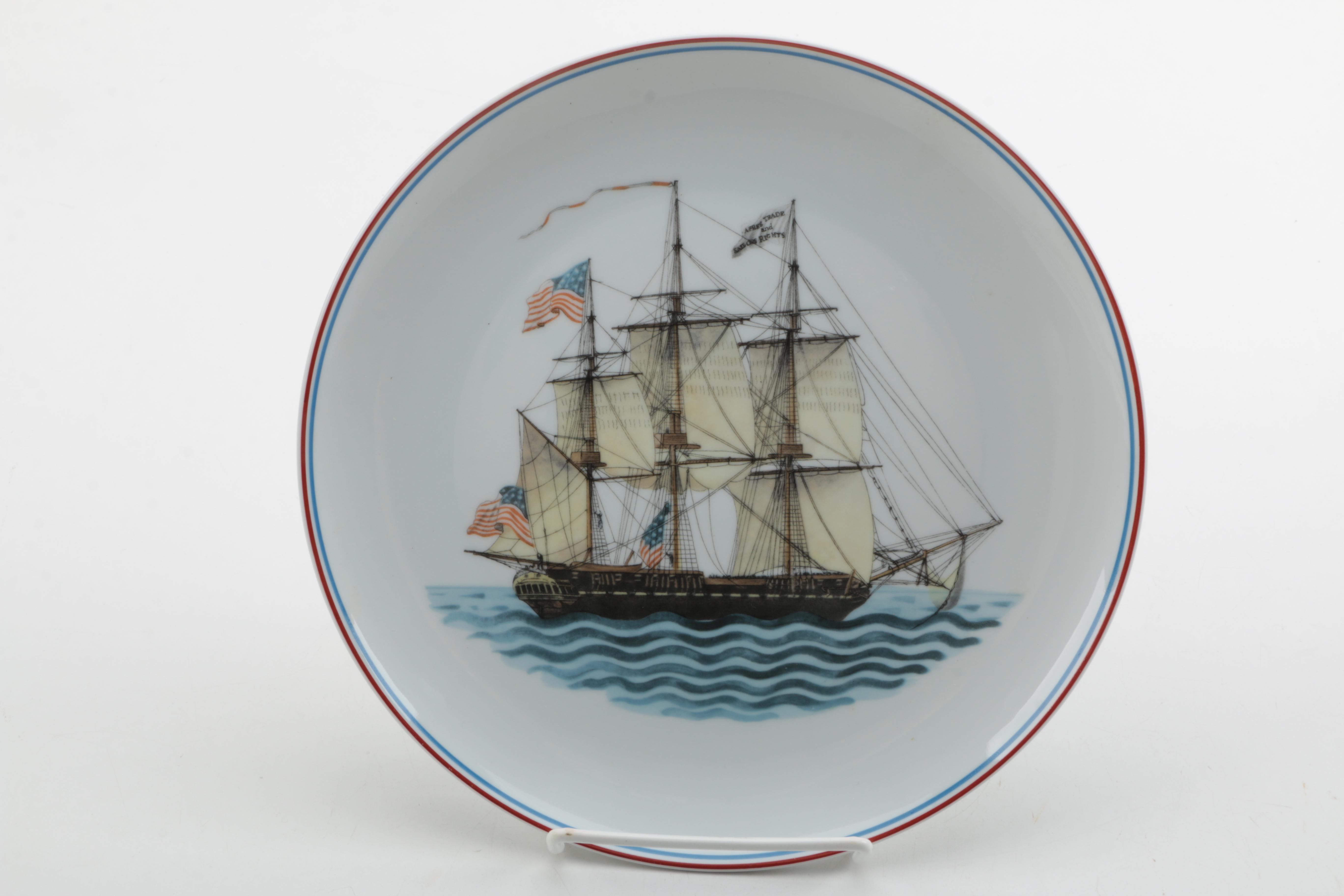 Mottahedeh "Our Maritime Heritage" Porcelain Plate Collection