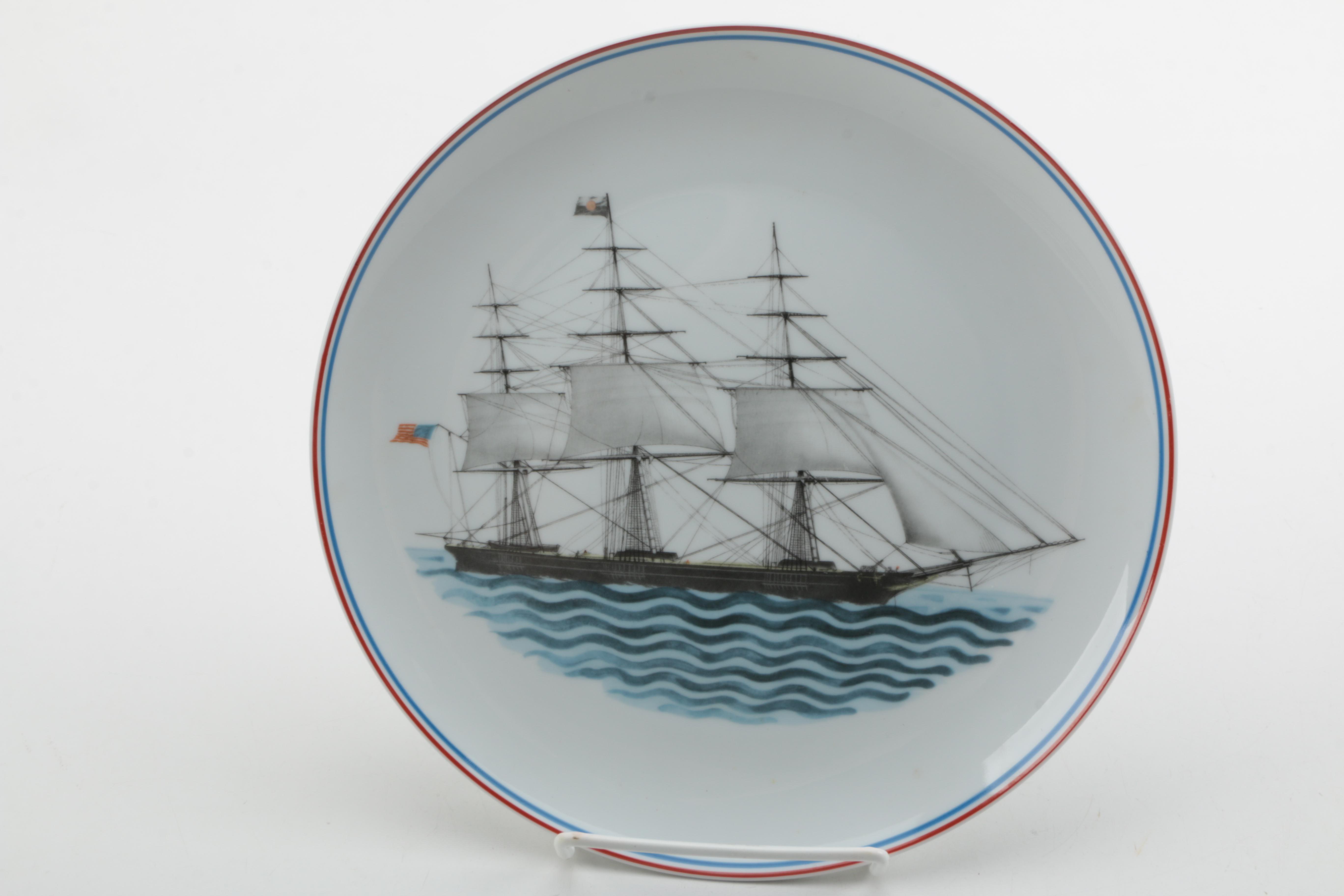 Mottahedeh "Our Maritime Heritage" Porcelain Plate Collection