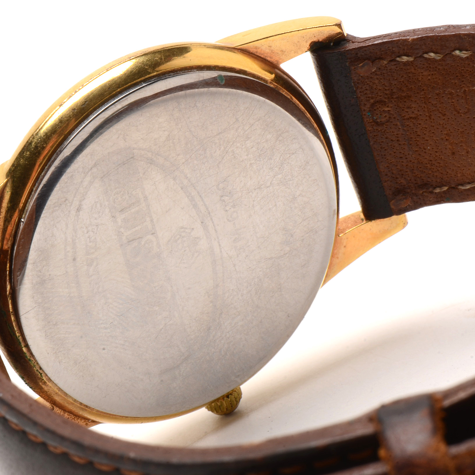 Fossil Green Dial with Leather Band Watch