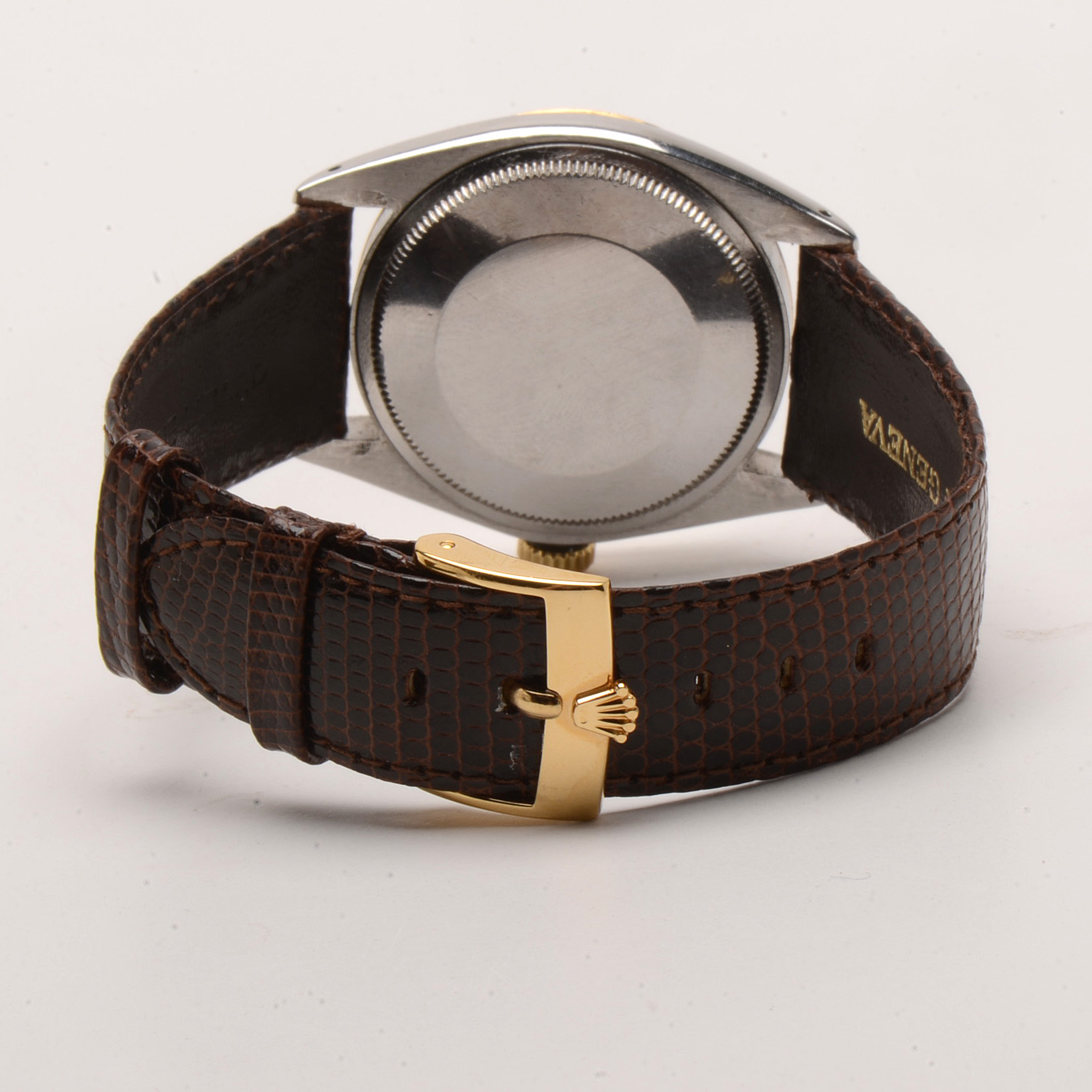 Late 1960s Rolex Date 14K Yellow Gold Bezel Watch with Box